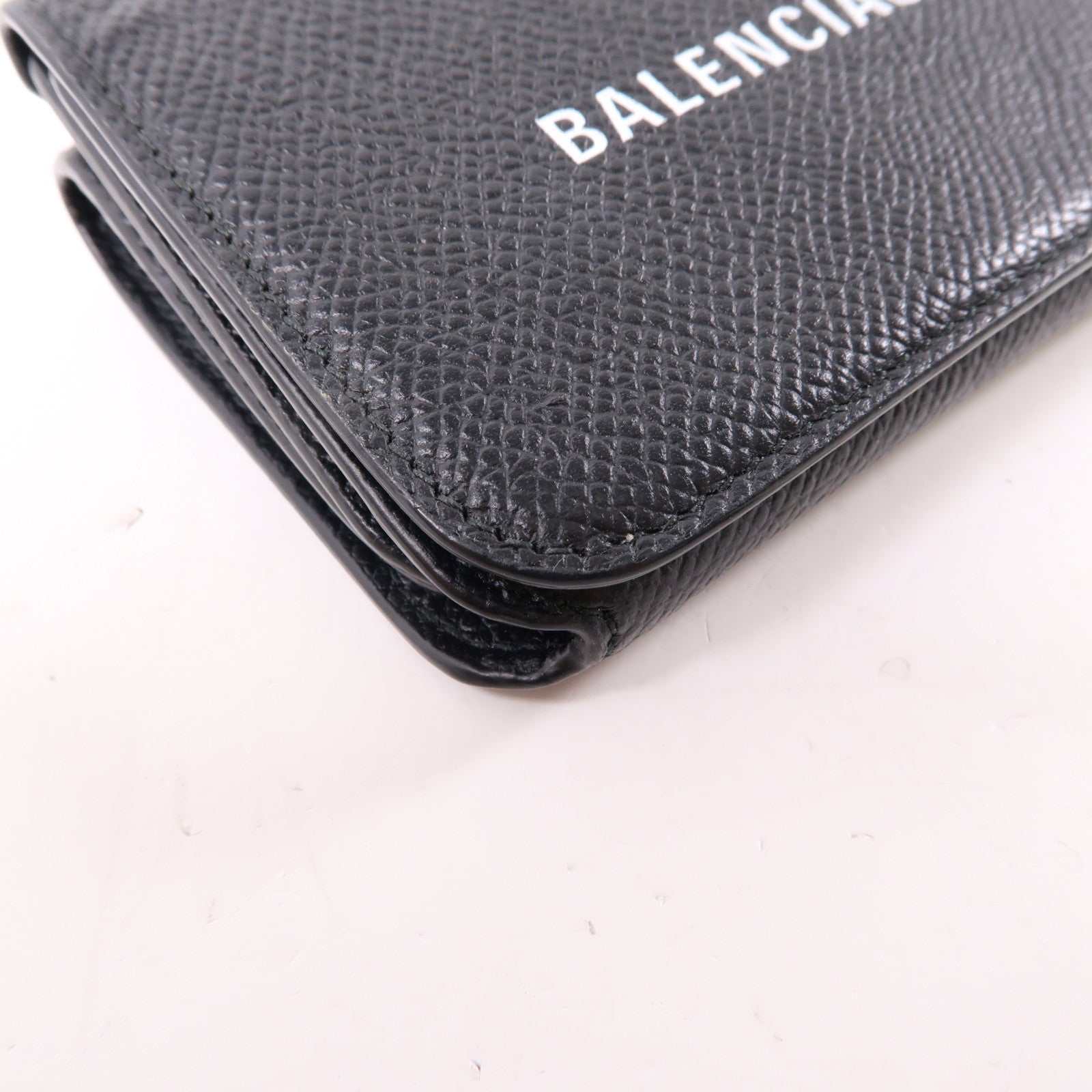 BALENCIAGA 牛皮皮革Wallet金扣錢包黑色