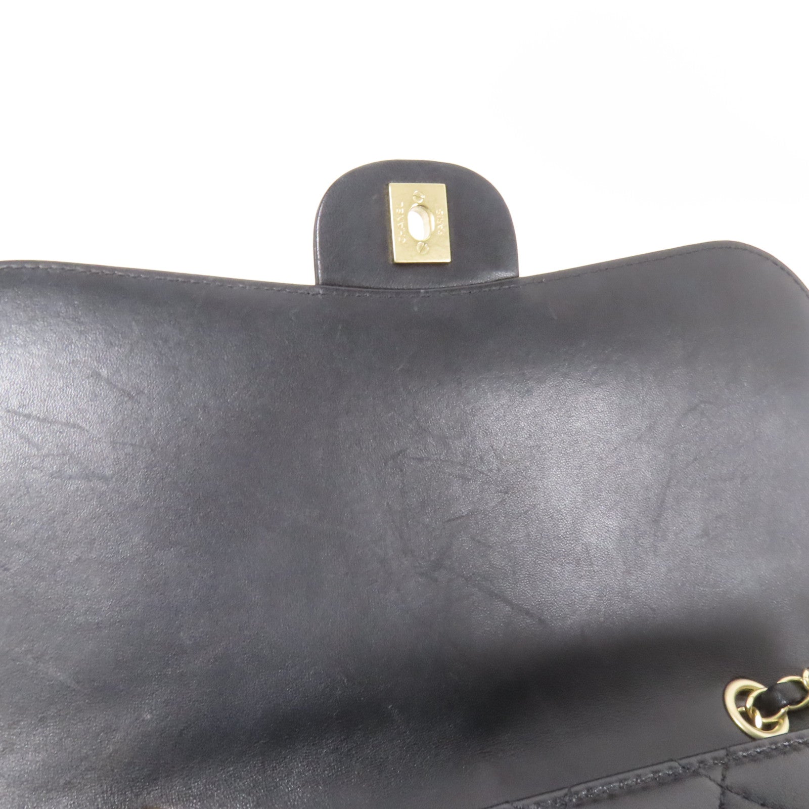 CHANEL 牛皮皮革Shoulder Bag金扣肩背袋