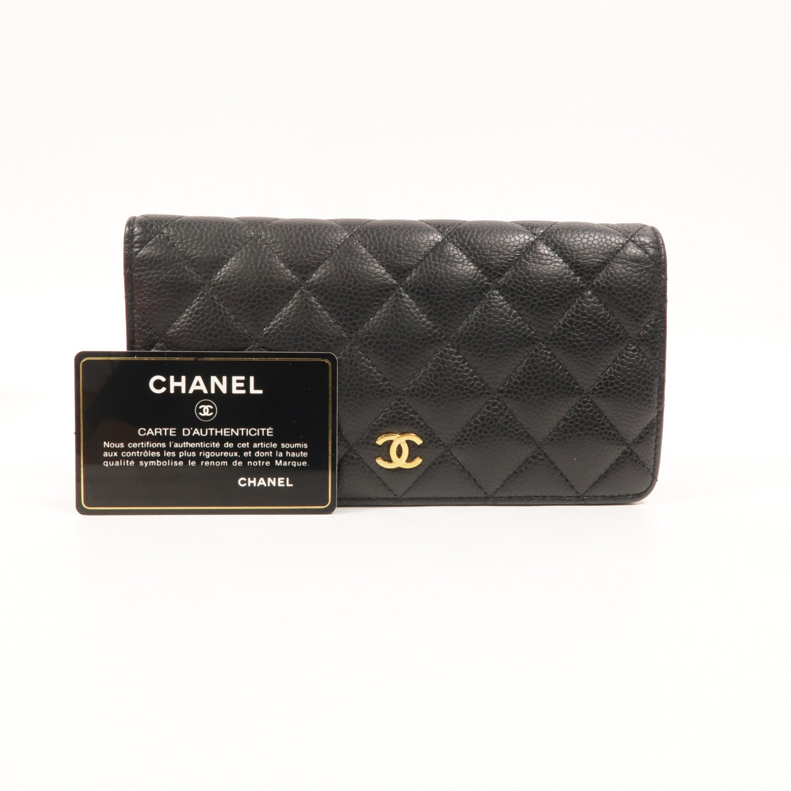 CHANEL 牛皮皮革Classic Long Flap Wallet長錢包
