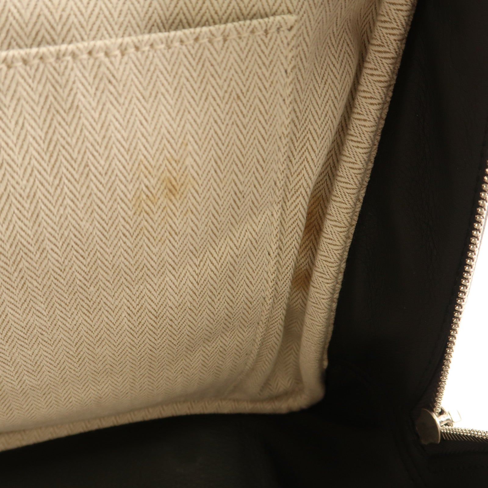 HERMES Evercolor皮革Steve Travel銀扣手挽肩背兩用袋Noir