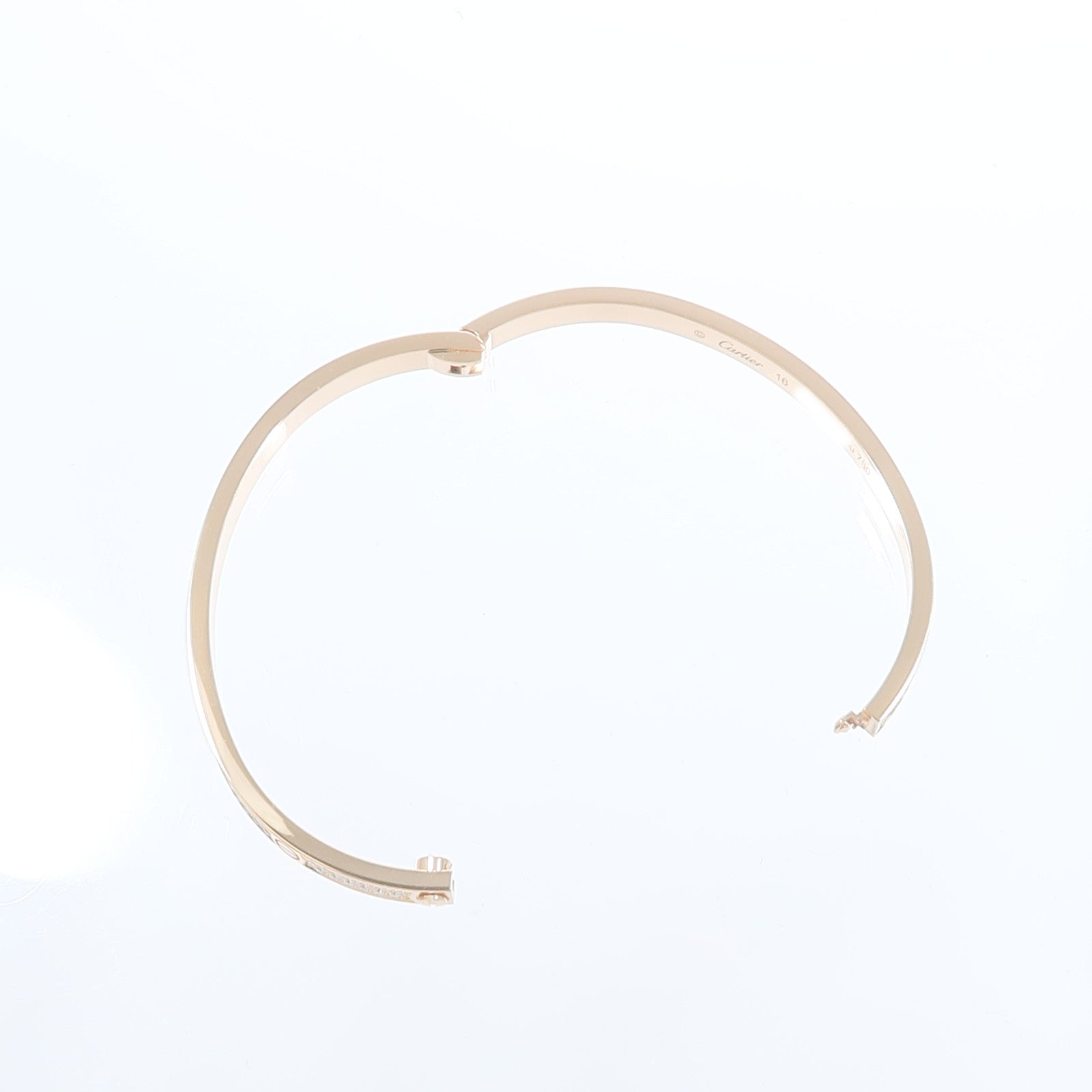 CARTIER 18K玫瑰金Love Bracelet鑽石手鏈