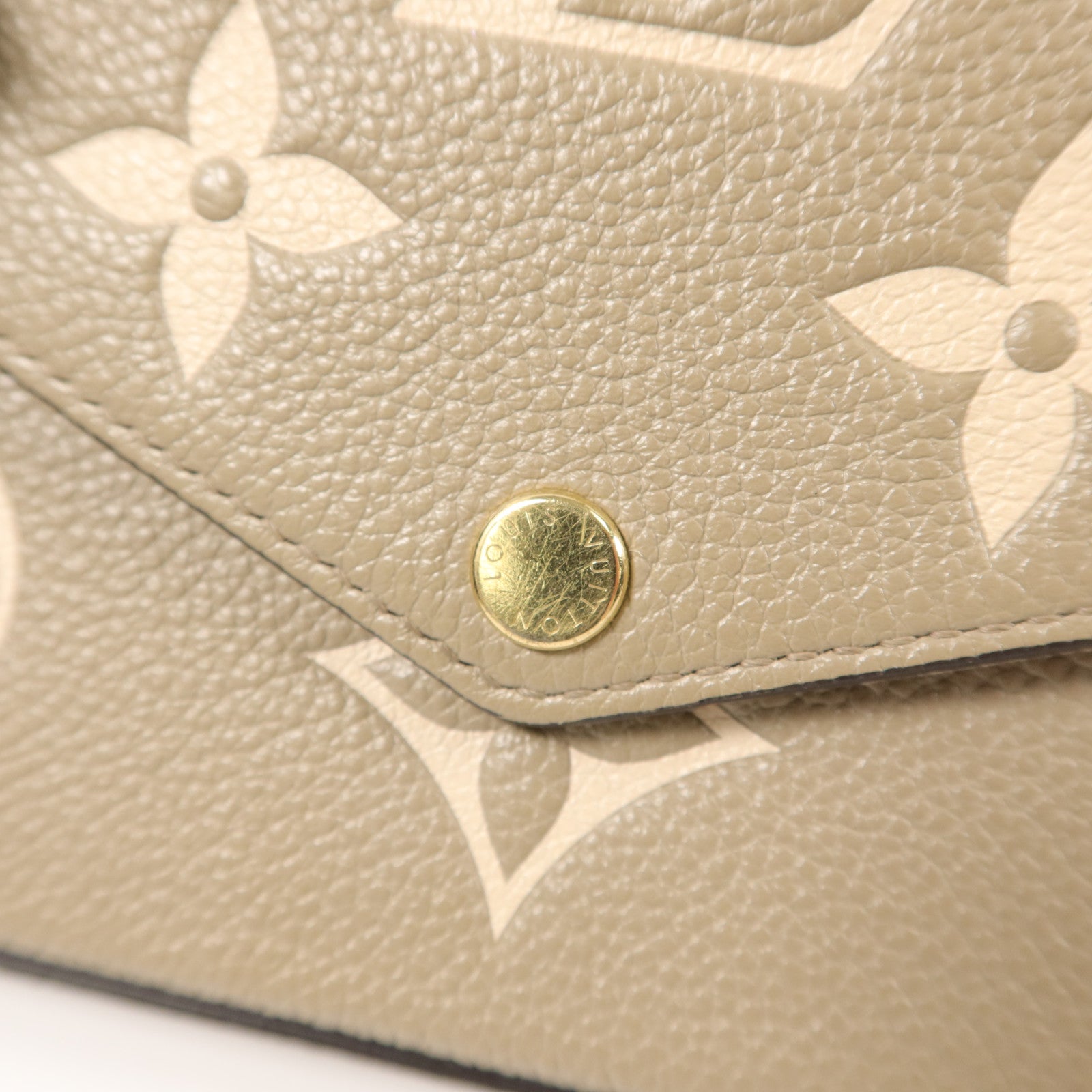LOUIS VUITTON Monogram Empreinte Pochette Felicie鏈帶肩背袋