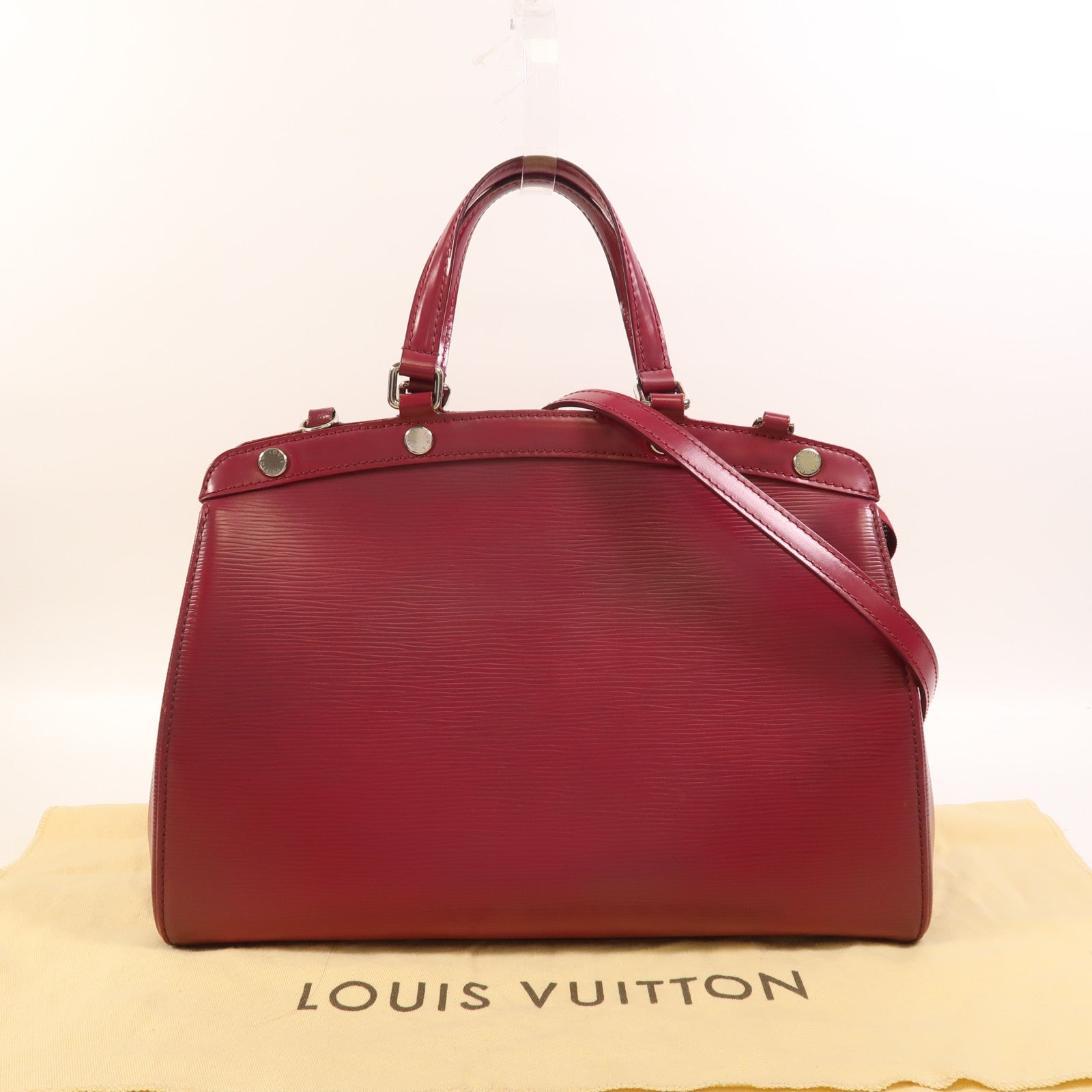 LOUIS VUITTON Epi Brea MM銀扣手挽肩背兩用袋