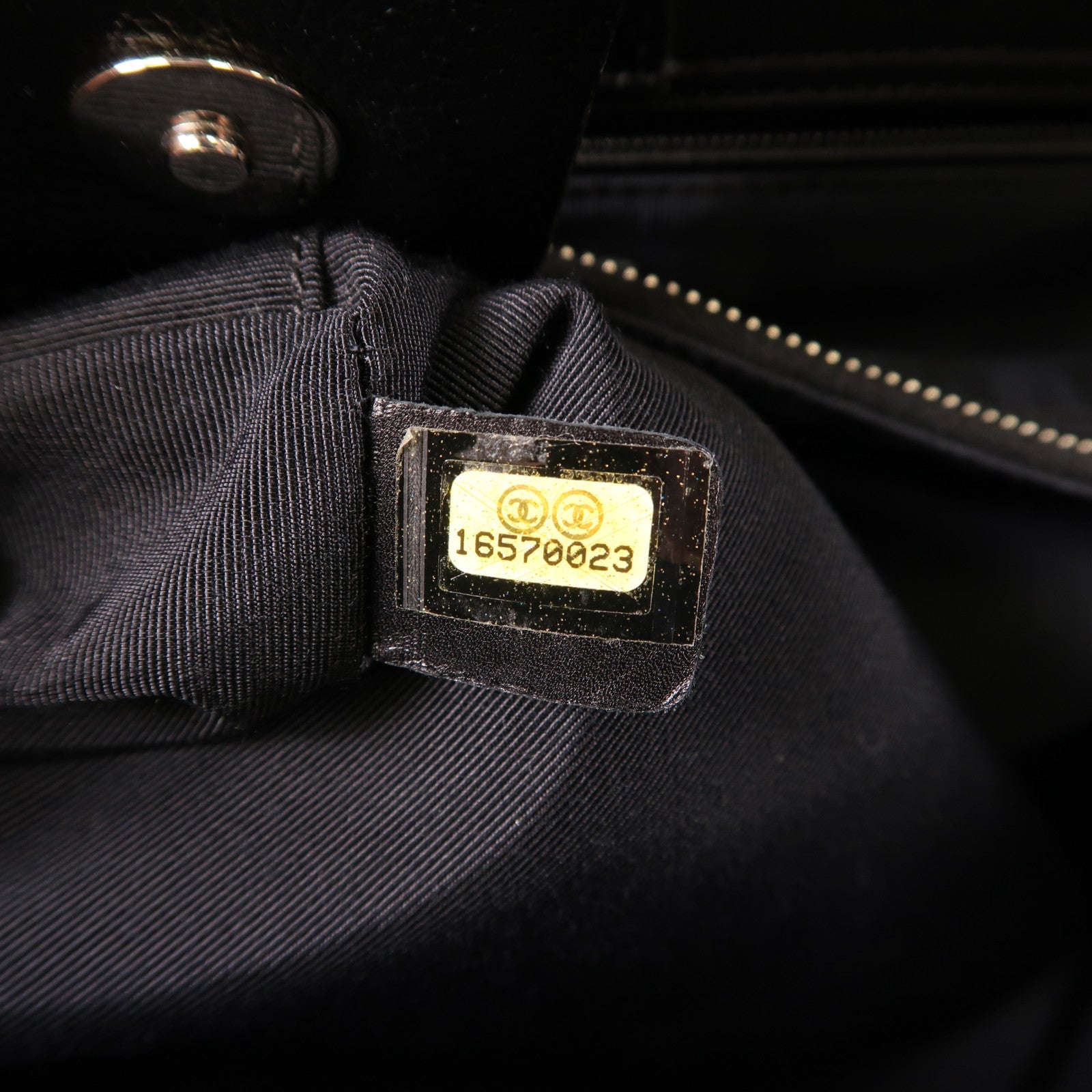 CHANEL CC SHW 2 Way Shoulder Bag Handbag Calfskin Black Red