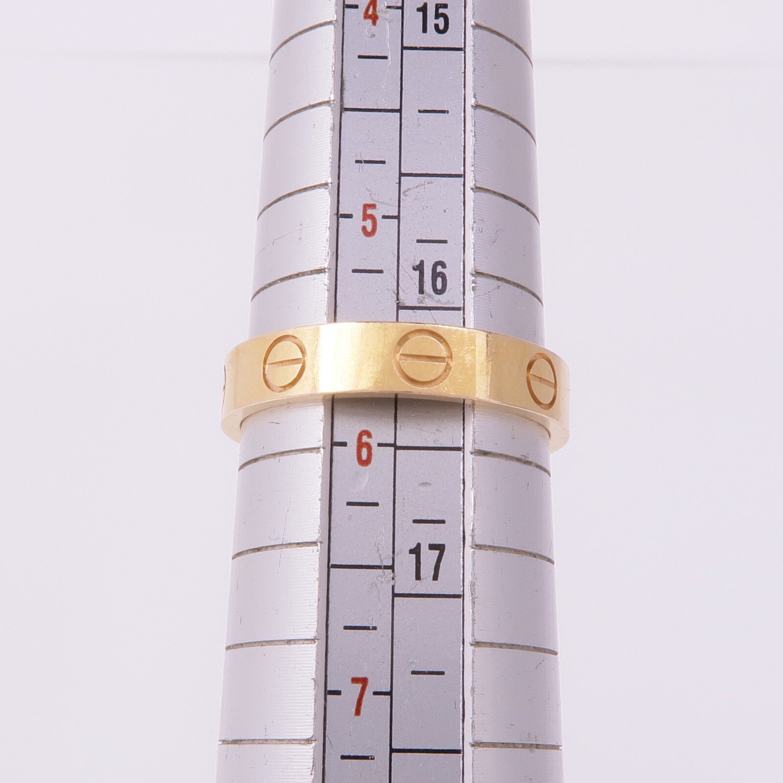 CARTIER 18K玫瑰金Love Ring戒指CARTIER#51/US#5.5