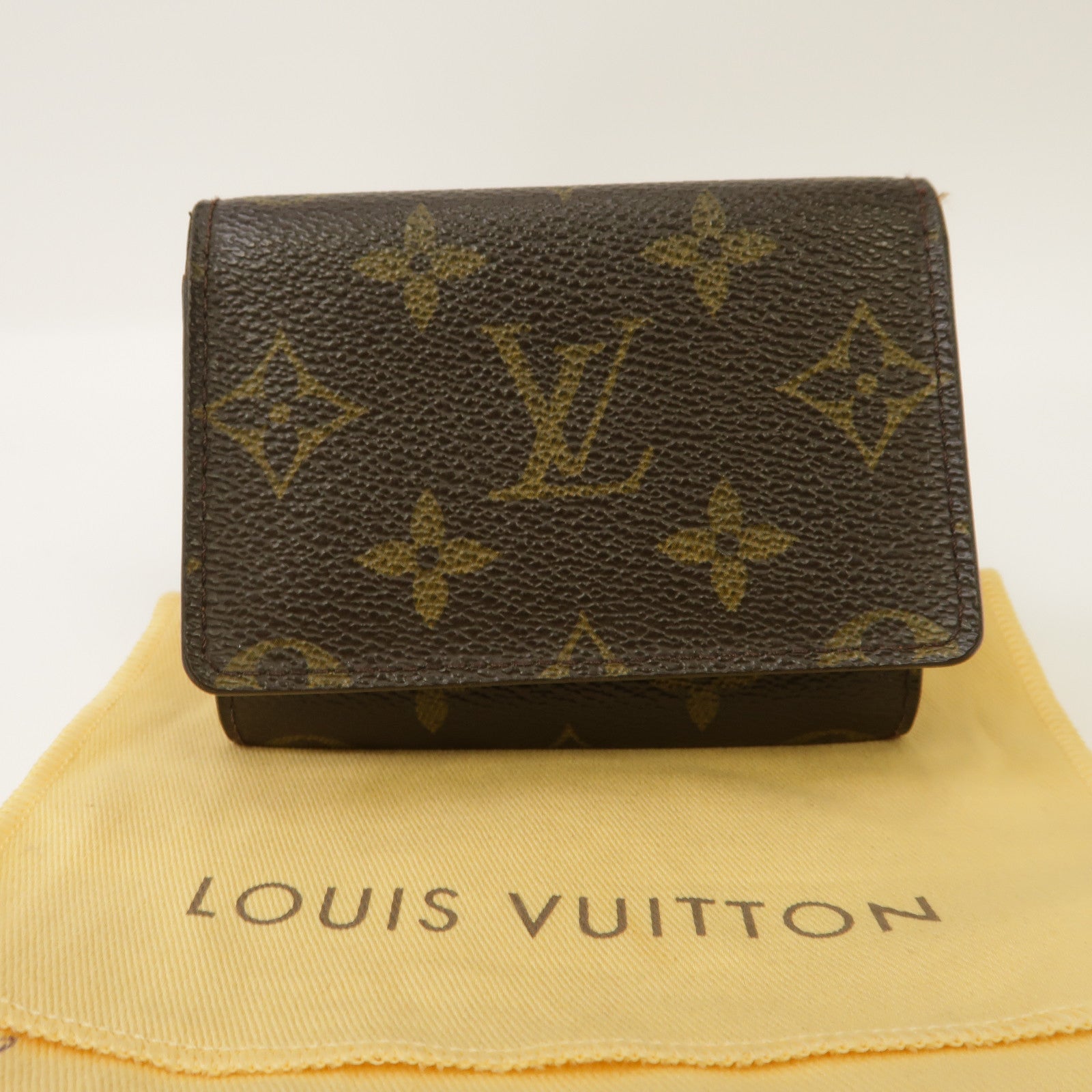 LOUIS VUITTON Monogram Card Case卡片套啡色
