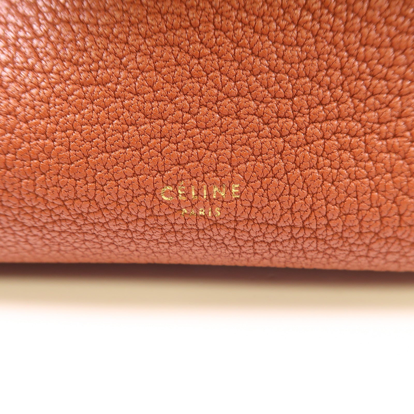 CELINE 牛皮皮革Micro Belt金扣手挽肩背兩用袋