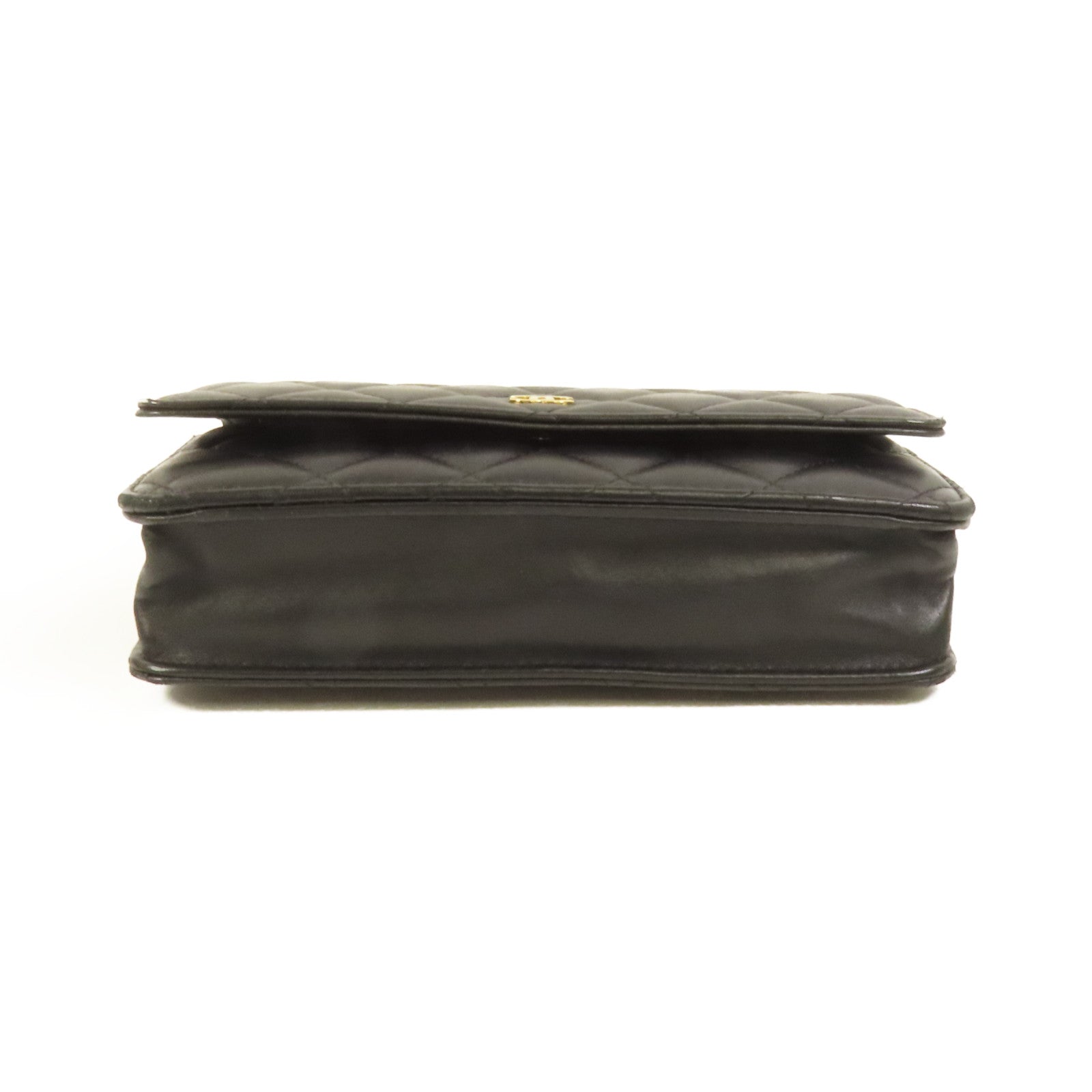 CHANEL 羊皮皮革WOC Wallet On Chain金扣鏈帶肩背袋