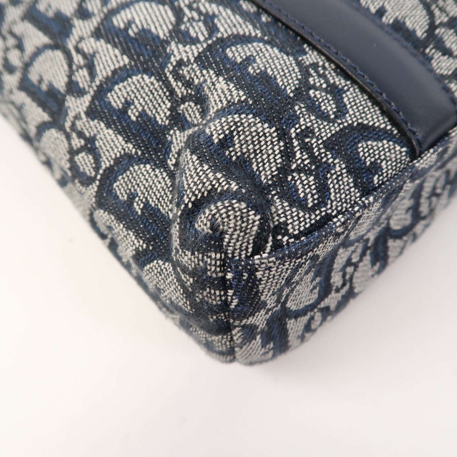 Dior 帆布Vintage Hand Bag金扣手挽袋藍色