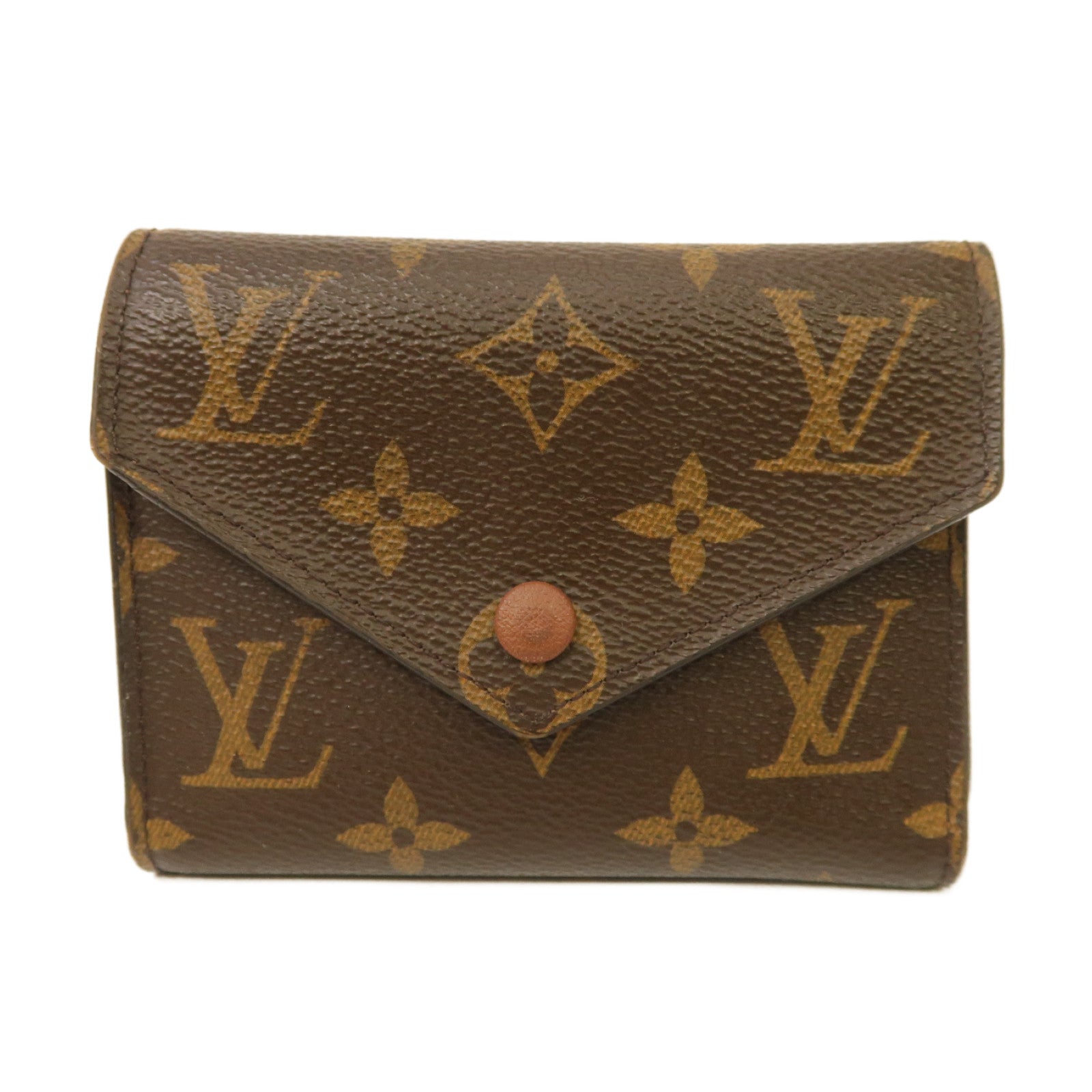 LOUIS VUITTON Monogram Victorine Wallet金扣錢包啡色