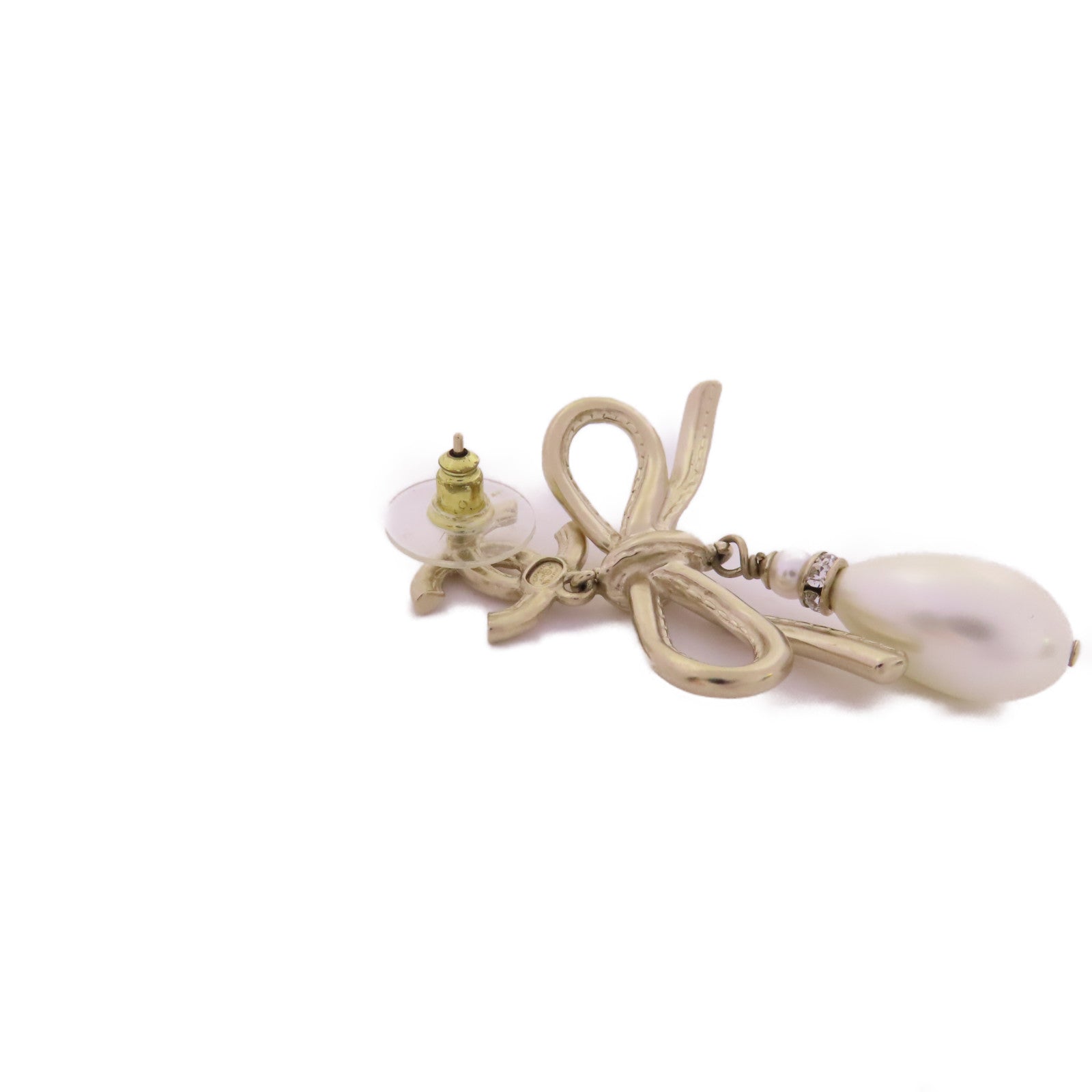 CHANEL 金屬/PVC/水晶Pierced Earrings耳環