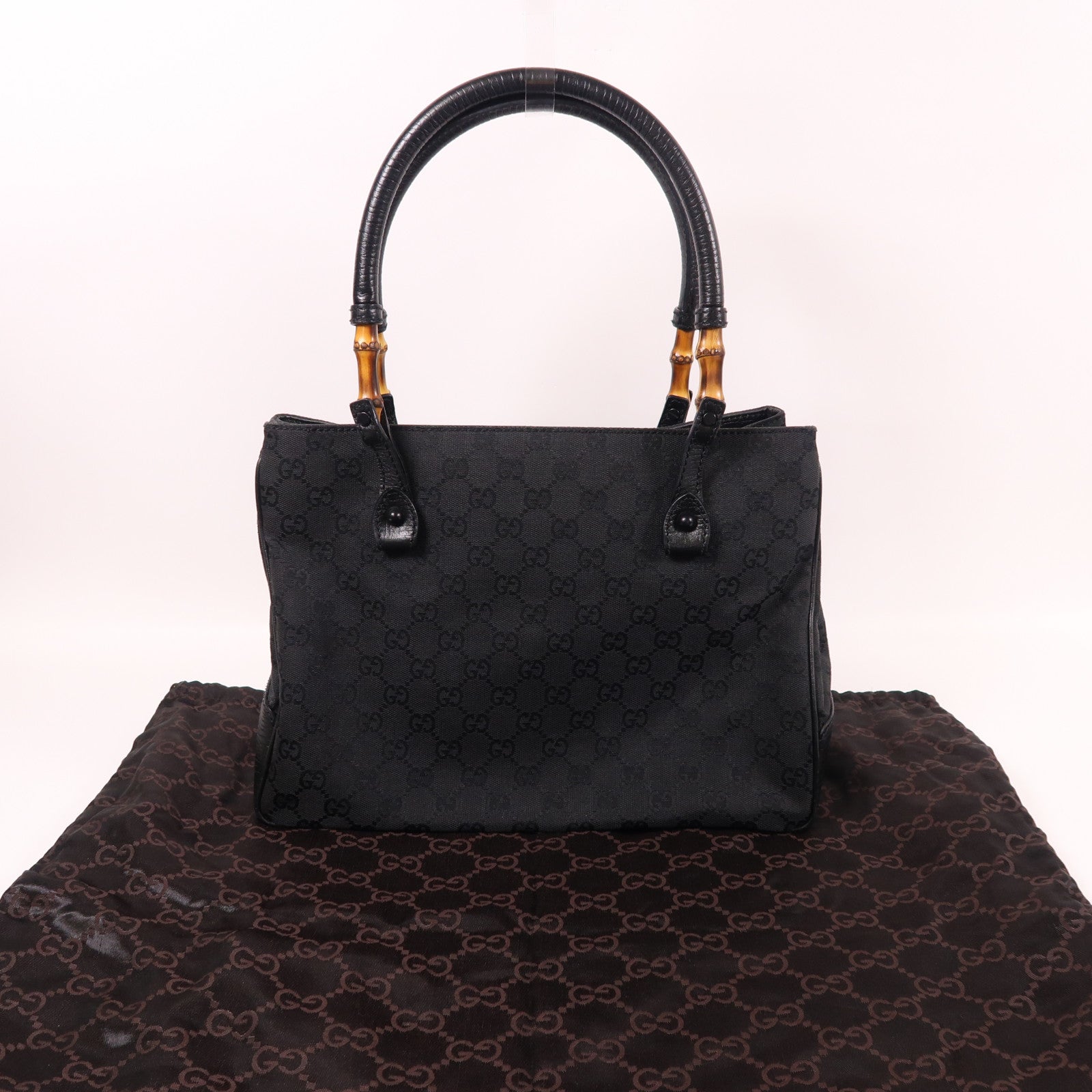 GUCCI 帆布Bamboo Hand Bag手挽袋