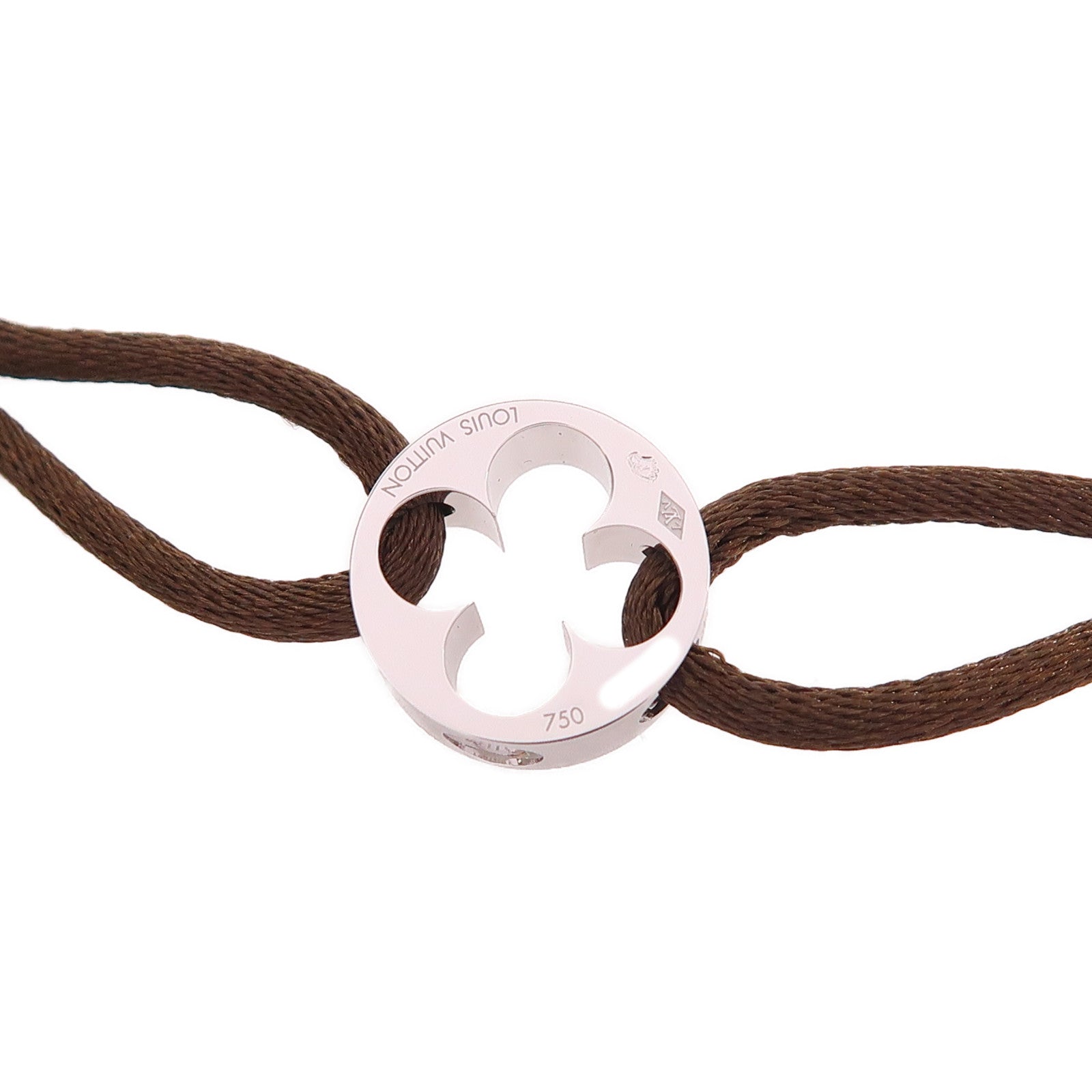 LOUIS VUITTON LV Empreinte Bracelet Q95649 18K White Gold