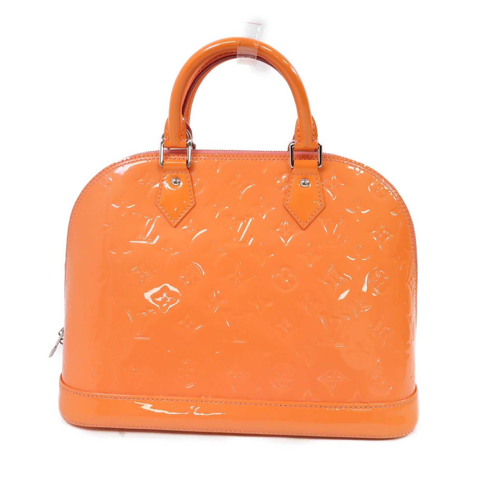 LOUIS VUITTON Vernis Alma PM銀扣手挽袋