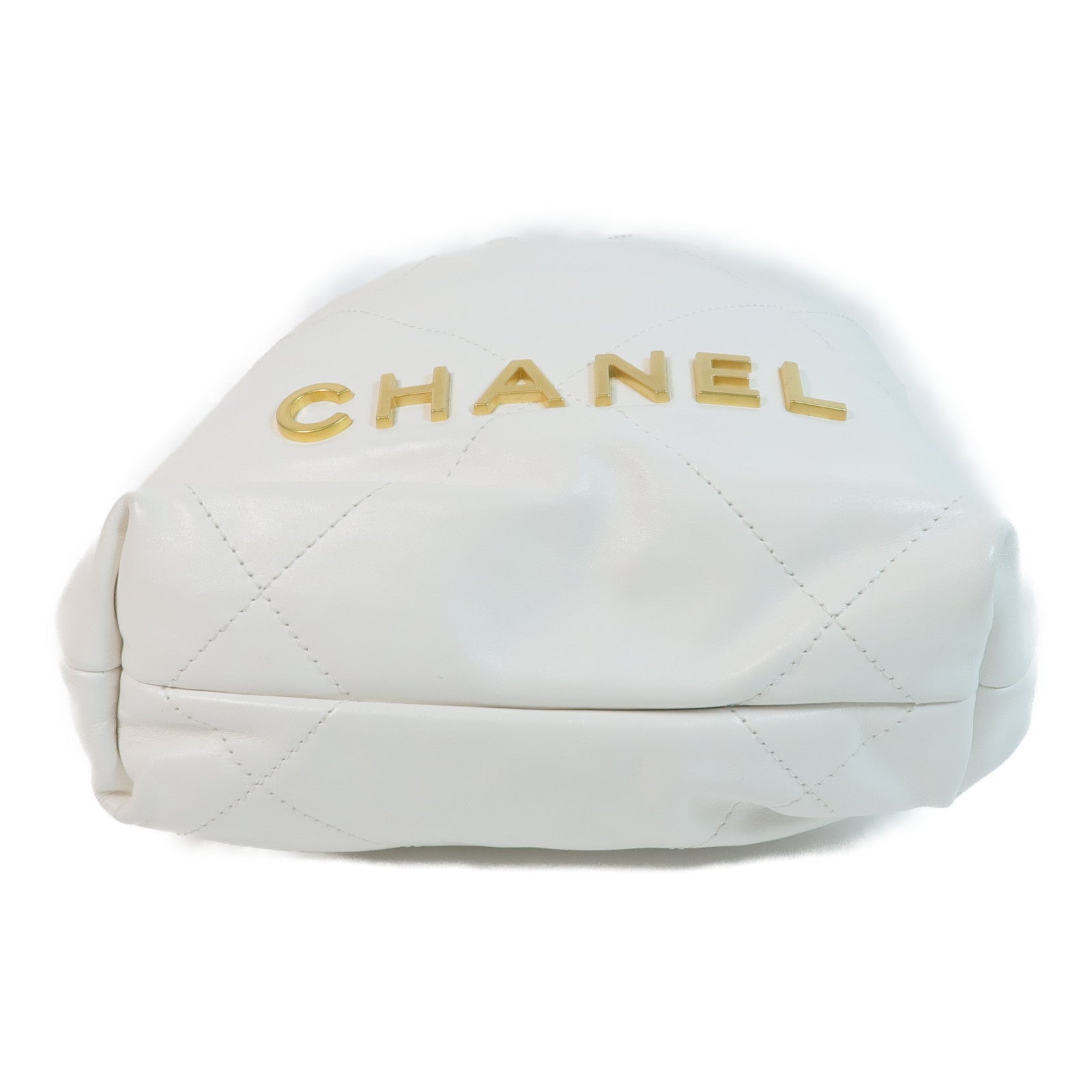 CHANEL 牛皮皮革22 Mini Handbag金扣手挽肩背兩用袋