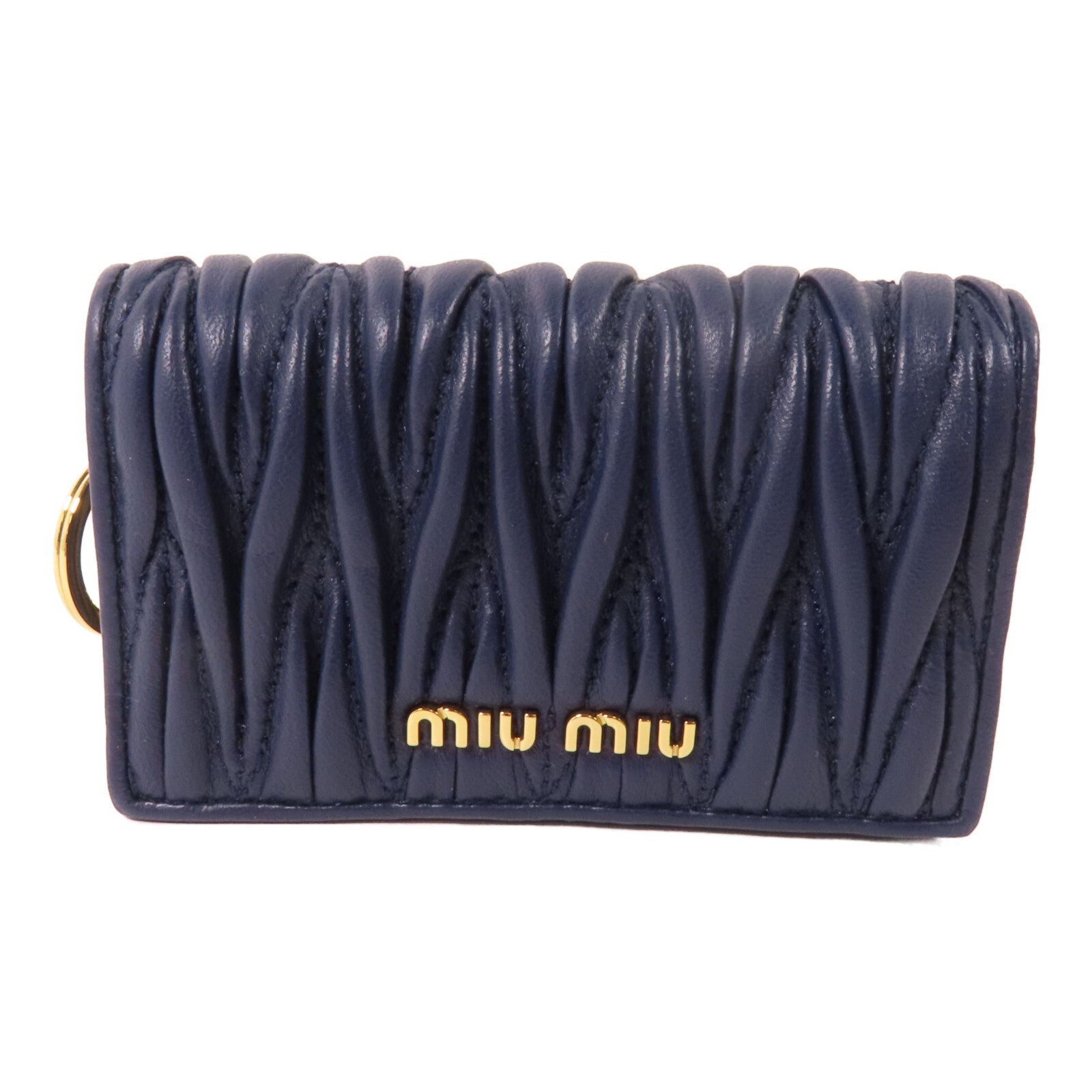 Miu Miu 羊皮皮革Card Case金扣卡套