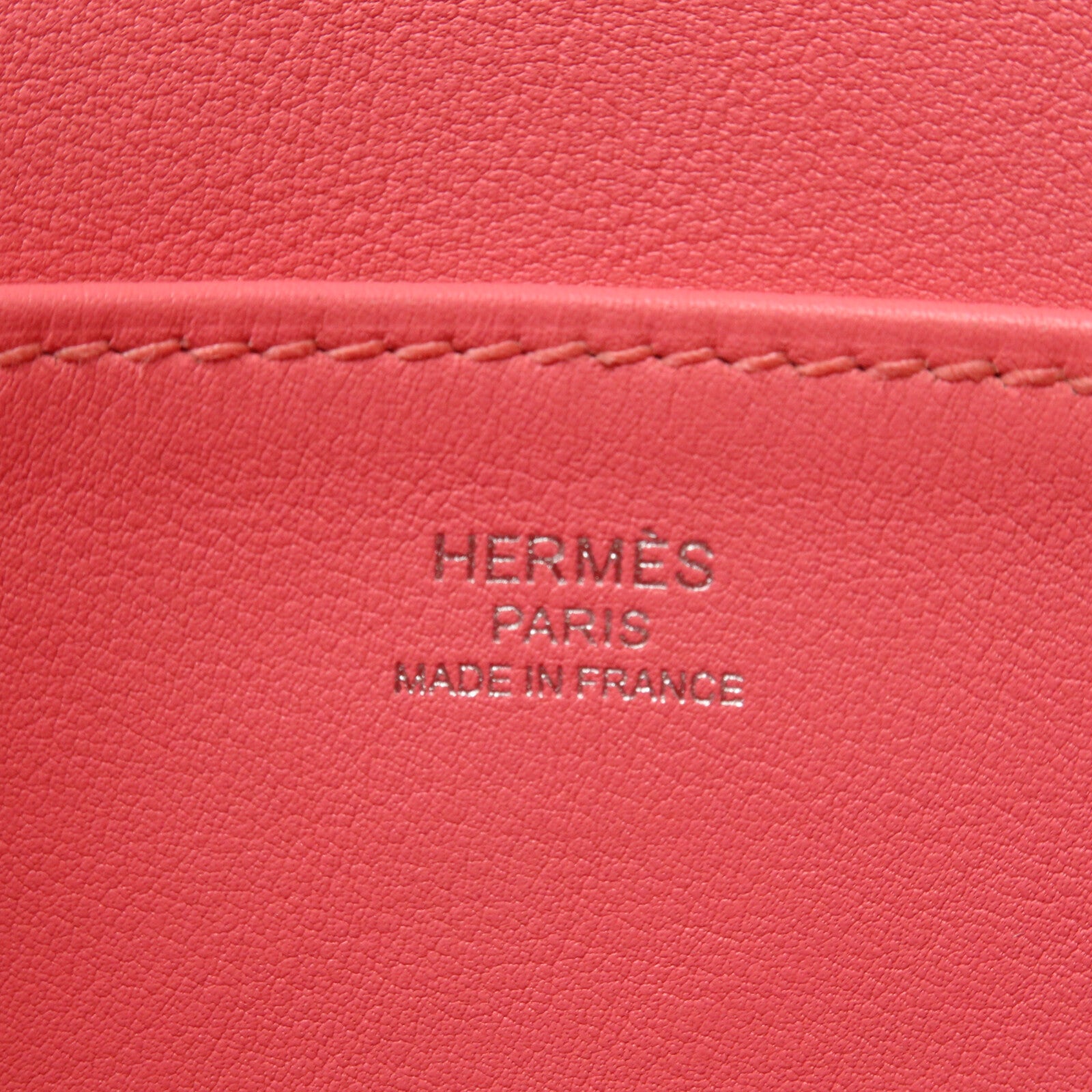 HERMES Swift皮革Mini Halzan手挽肩背兩用袋Rose Azalee