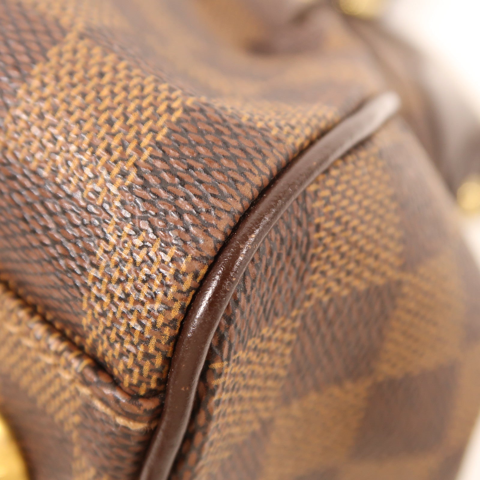 LOUIS VUITTON Damier Trevi PM金扣手挽肩背兩用袋