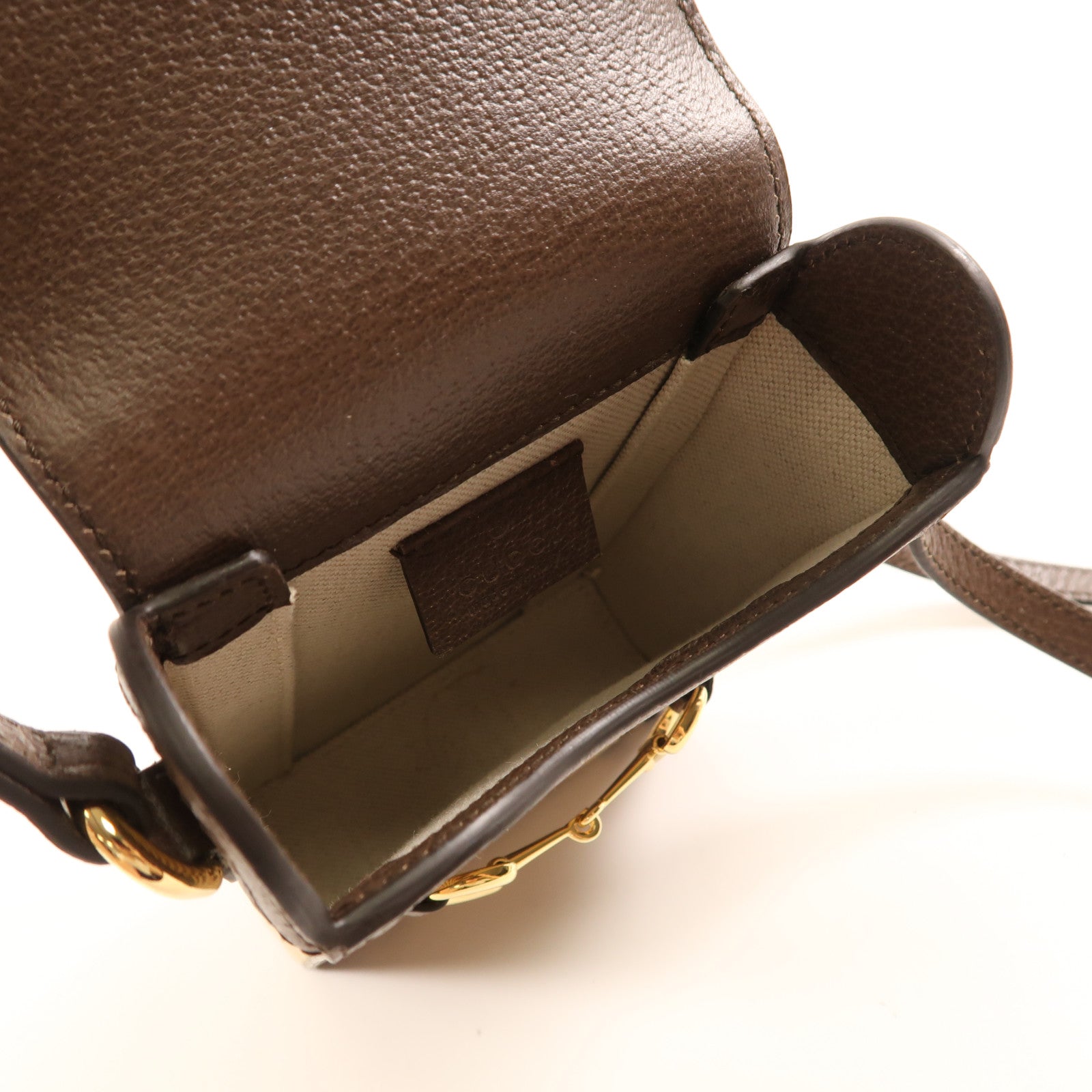 GUCCI GG GHW 1955 Horsebit Jumbo GG Shoulder Bag 625615 Canvas  Brown