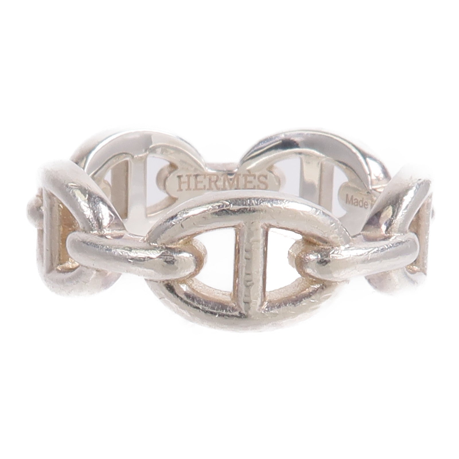 HERMES 925純銀Chaine D'Ancre Ring戒指