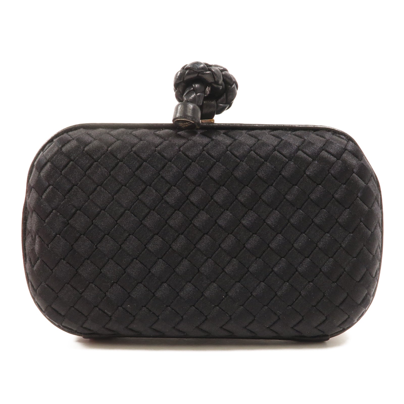 BOTTEGA VENETA 緞面/羊皮皮革Knot Clutch手拿包
