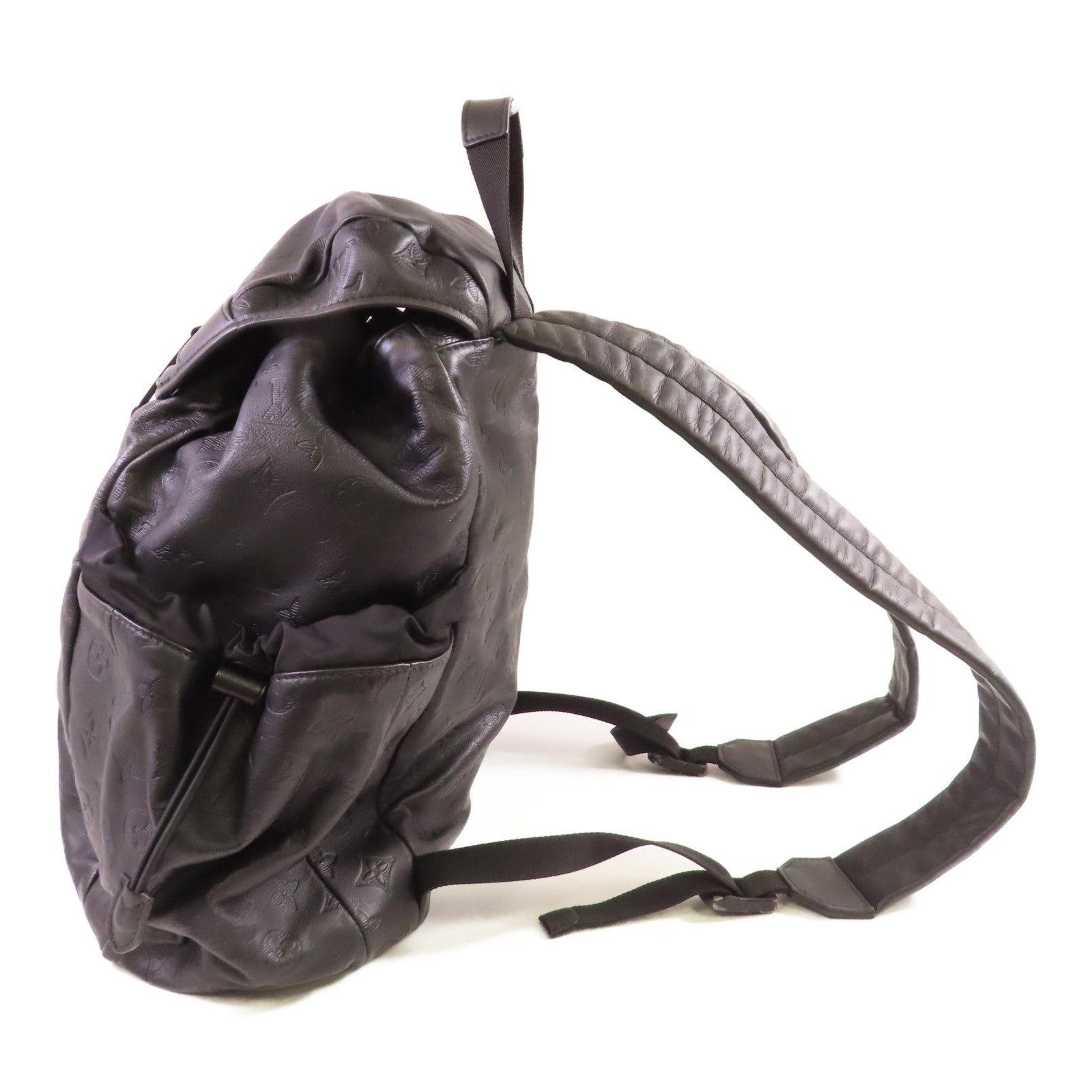 LOUIS VUITTON Monogram Empreinte Trekking Backpack背包黑色