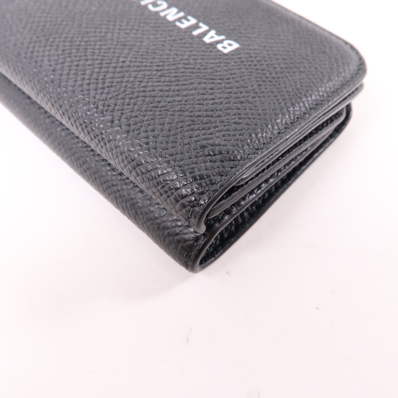 BALENCIAGA 牛皮皮革Wallet金扣錢包黑色