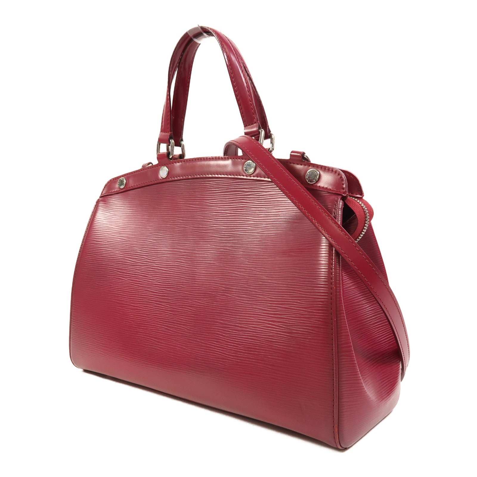 LOUIS VUITTON Epi Brea MM銀扣手挽肩背兩用袋