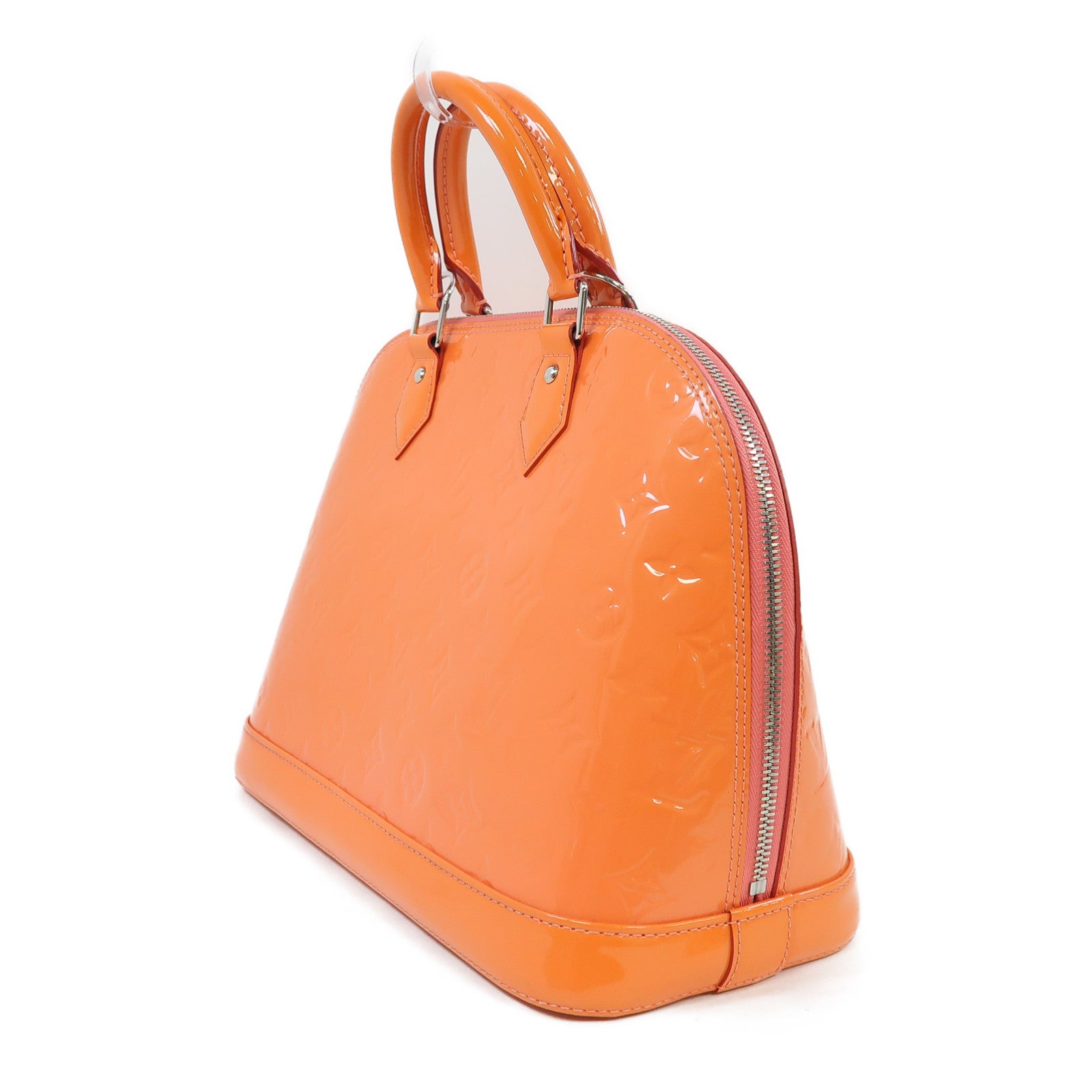 LOUIS VUITTON Vernis Alma PM銀扣手挽袋