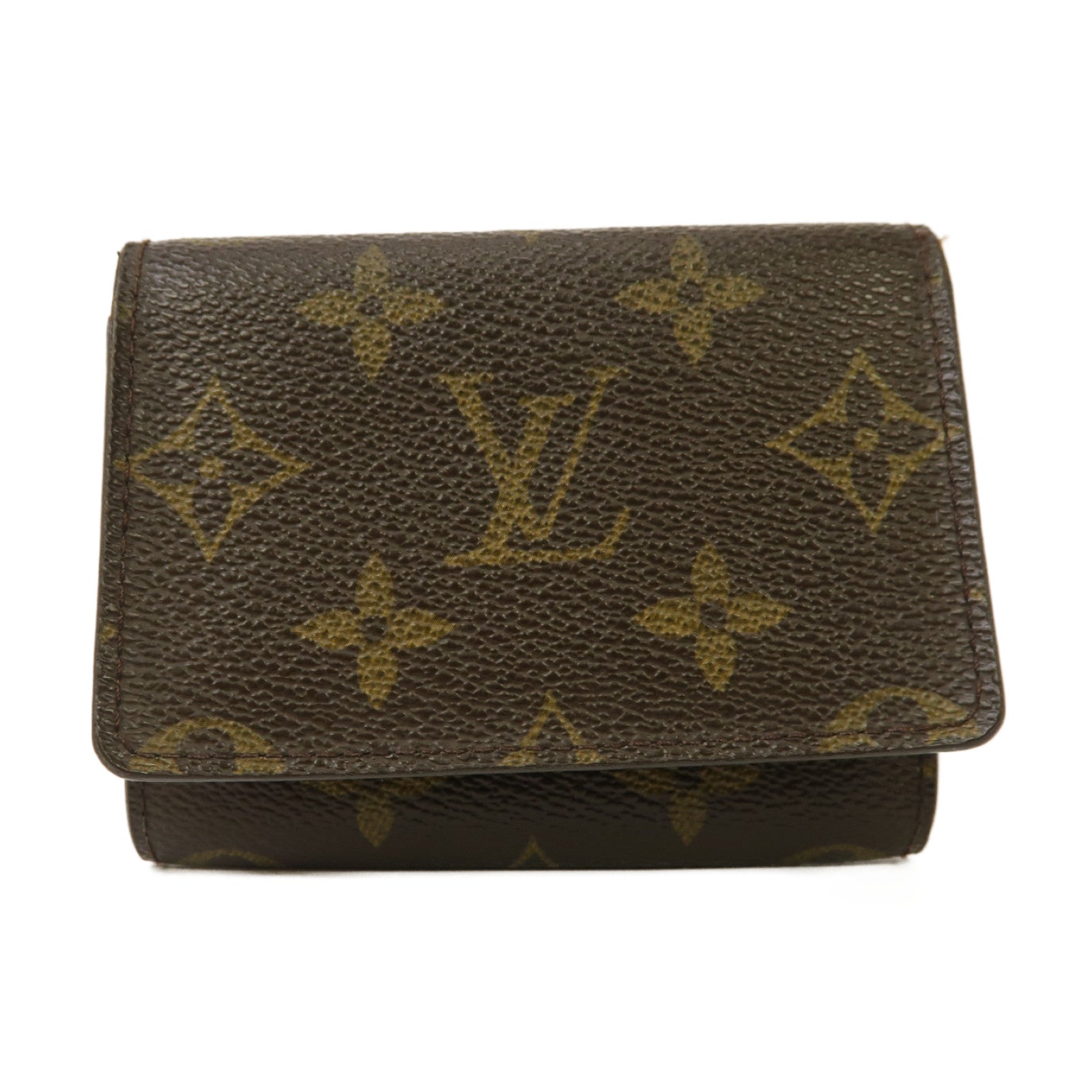 LOUIS VUITTON Monogram Card Case卡片套啡色