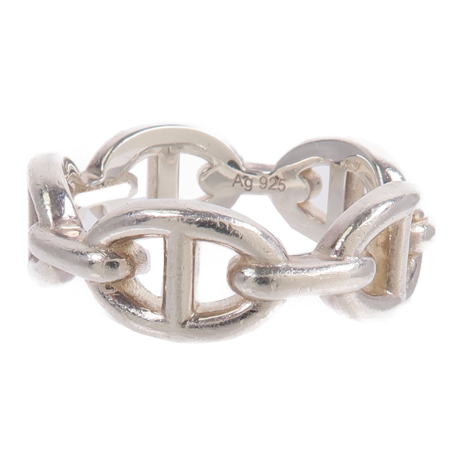 HERMES 925純銀Chaine D'Ancre Ring戒指