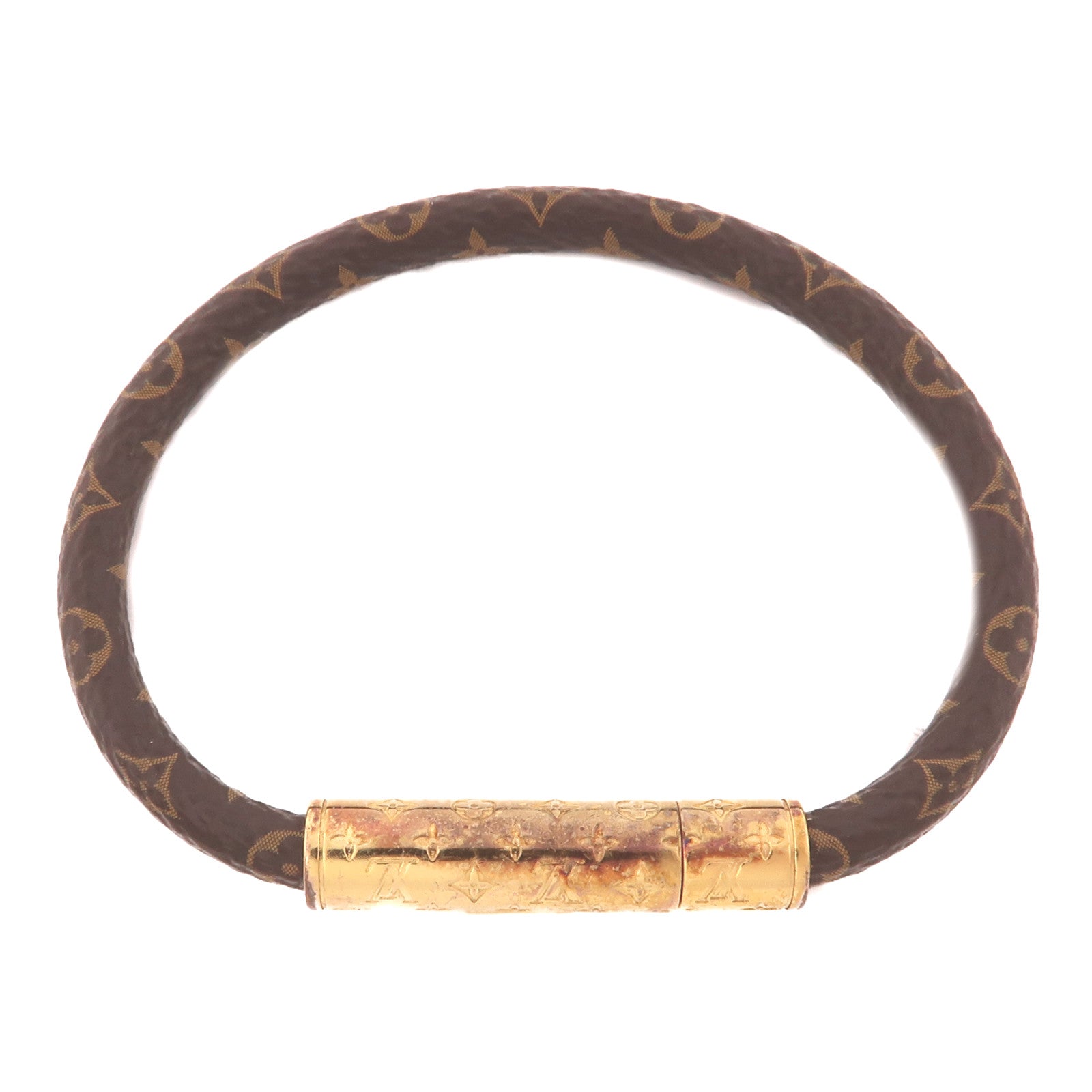 LOUIS VUITTON Monogram Bracelet金扣手鐲