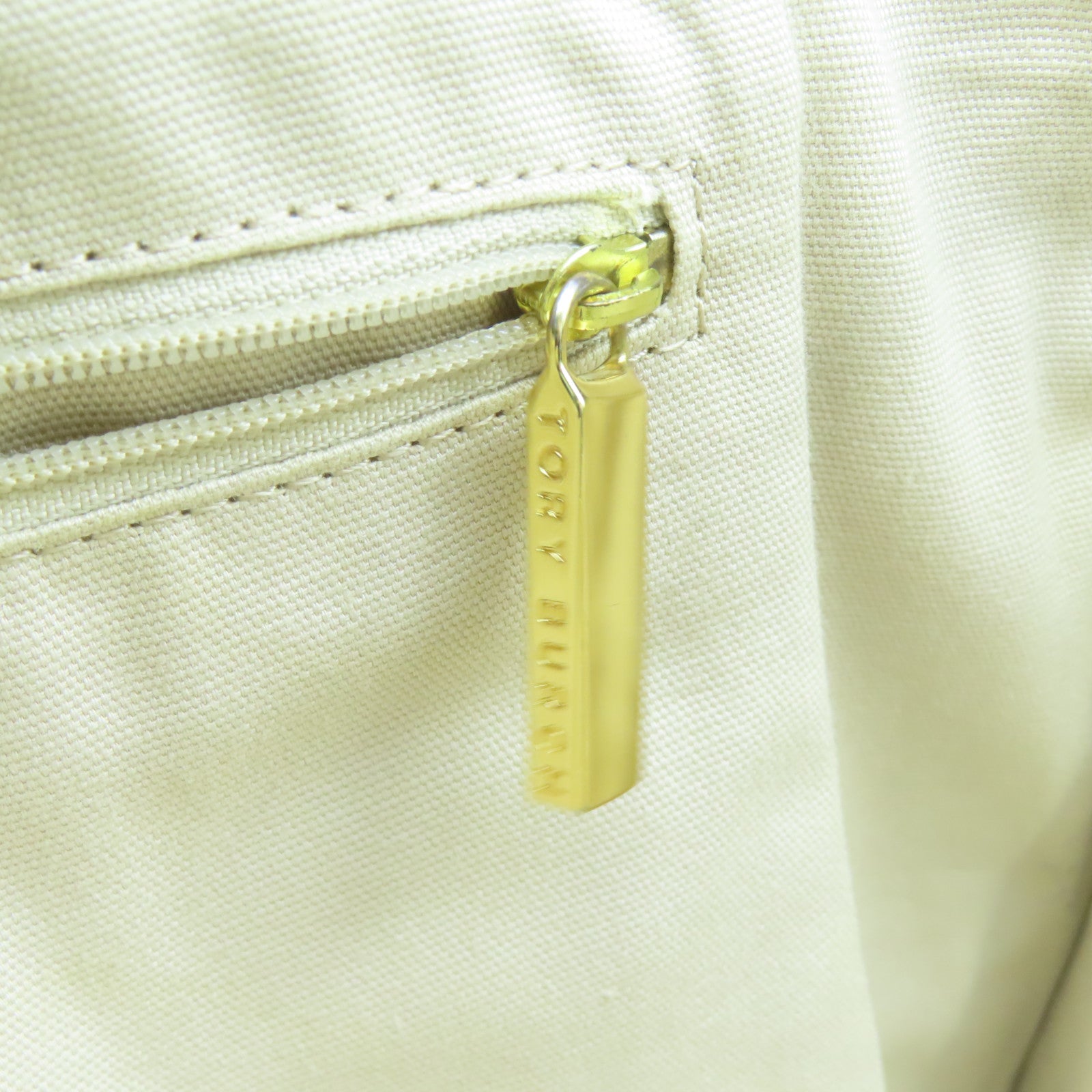 Tory Burch 【激減優惠】帆布Tote Bag金扣肩背袋黑色