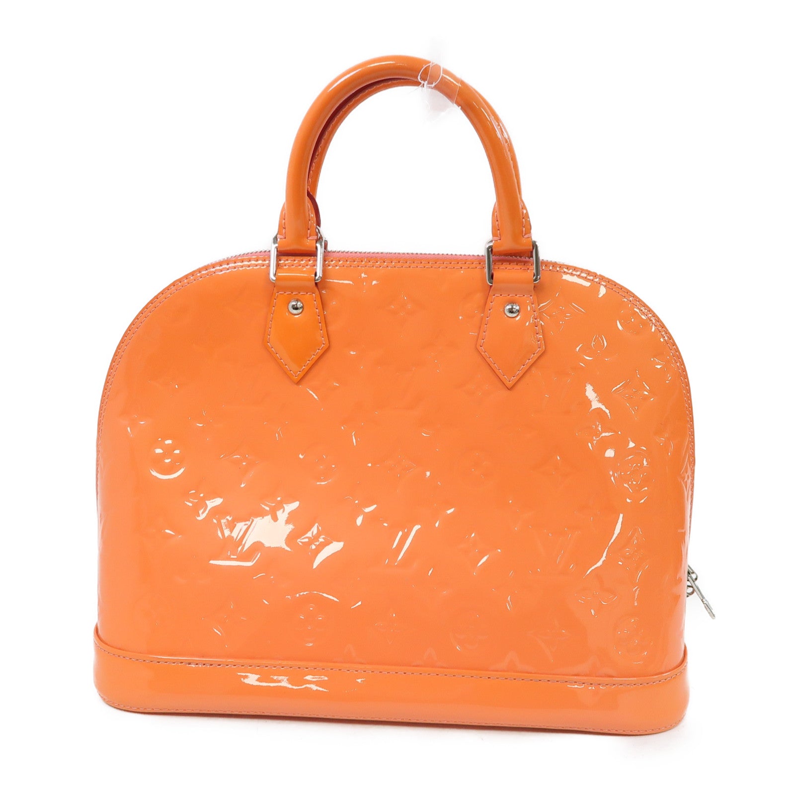 LOUIS VUITTON Vernis Alma PM銀扣手挽袋