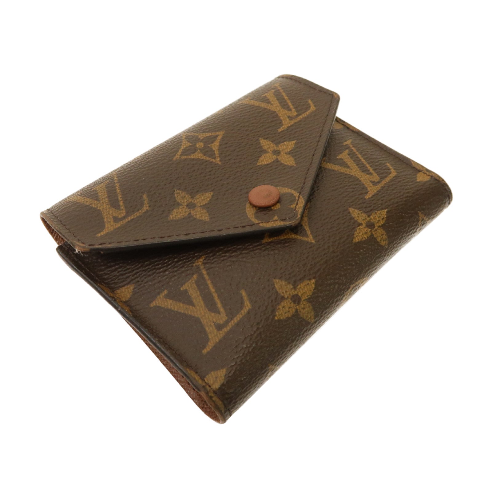 LOUIS VUITTON Monogram Victorine Wallet金扣錢包啡色