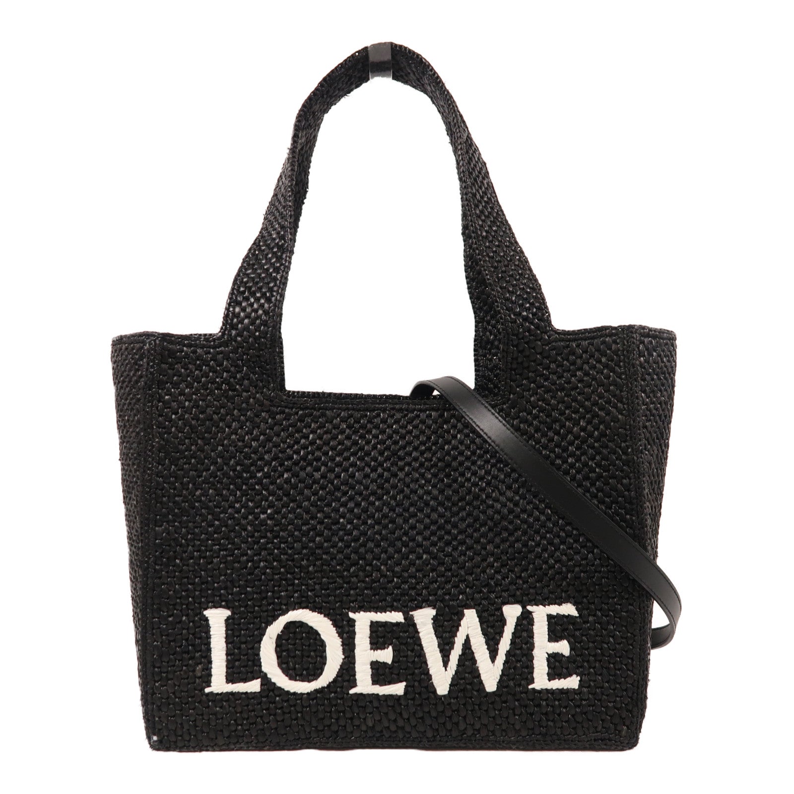 LOEWE 酒椰Medium Font Tote in Raffia手挽肩背兩用袋