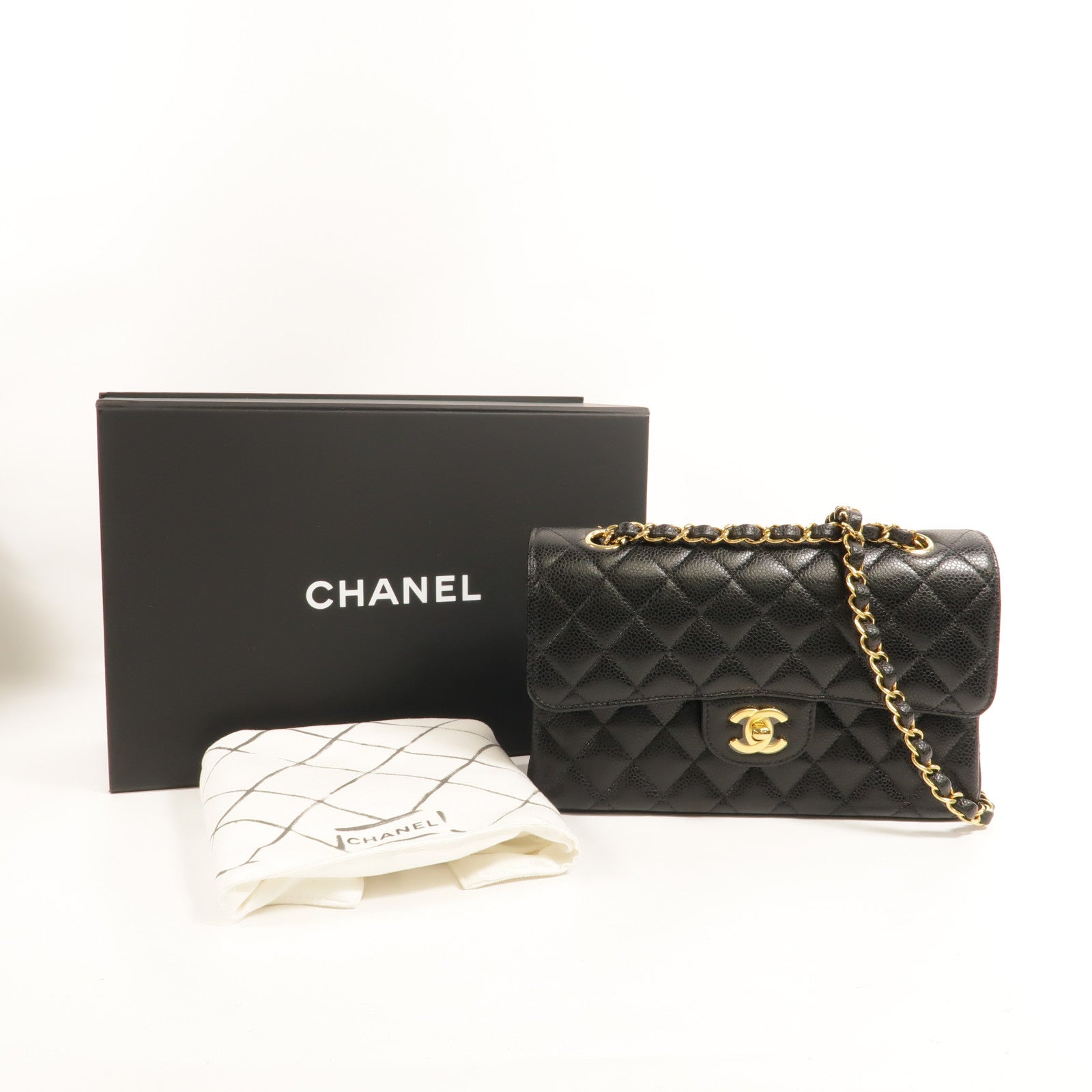 CHANEL 牛皮皮革Classic 23鏈帶肩背袋