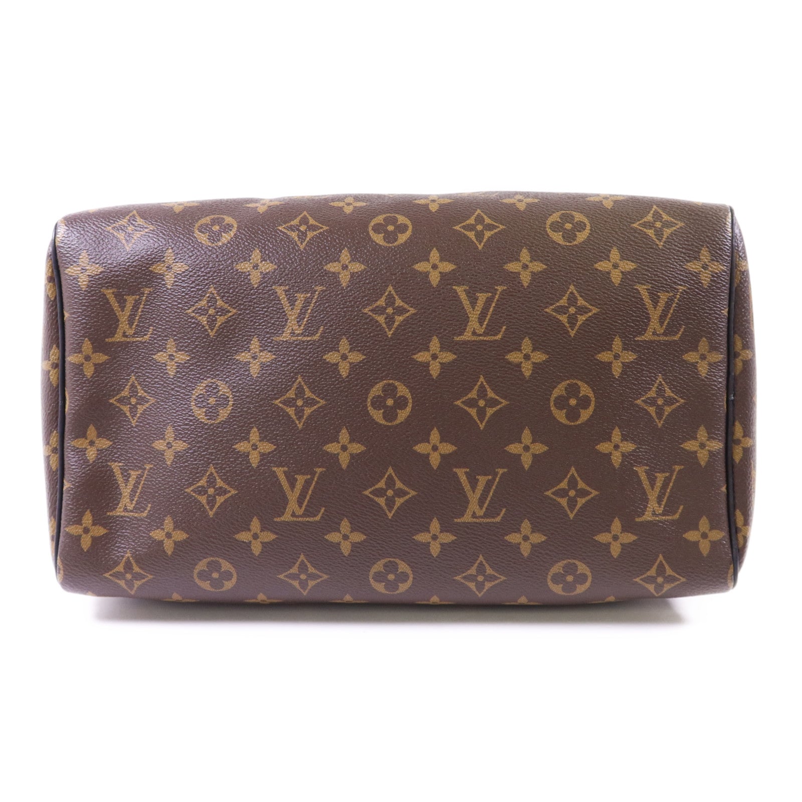 LOUIS VUITTON Monogram Speedy Soft 30 Dark銀扣手挽肩背兩用袋