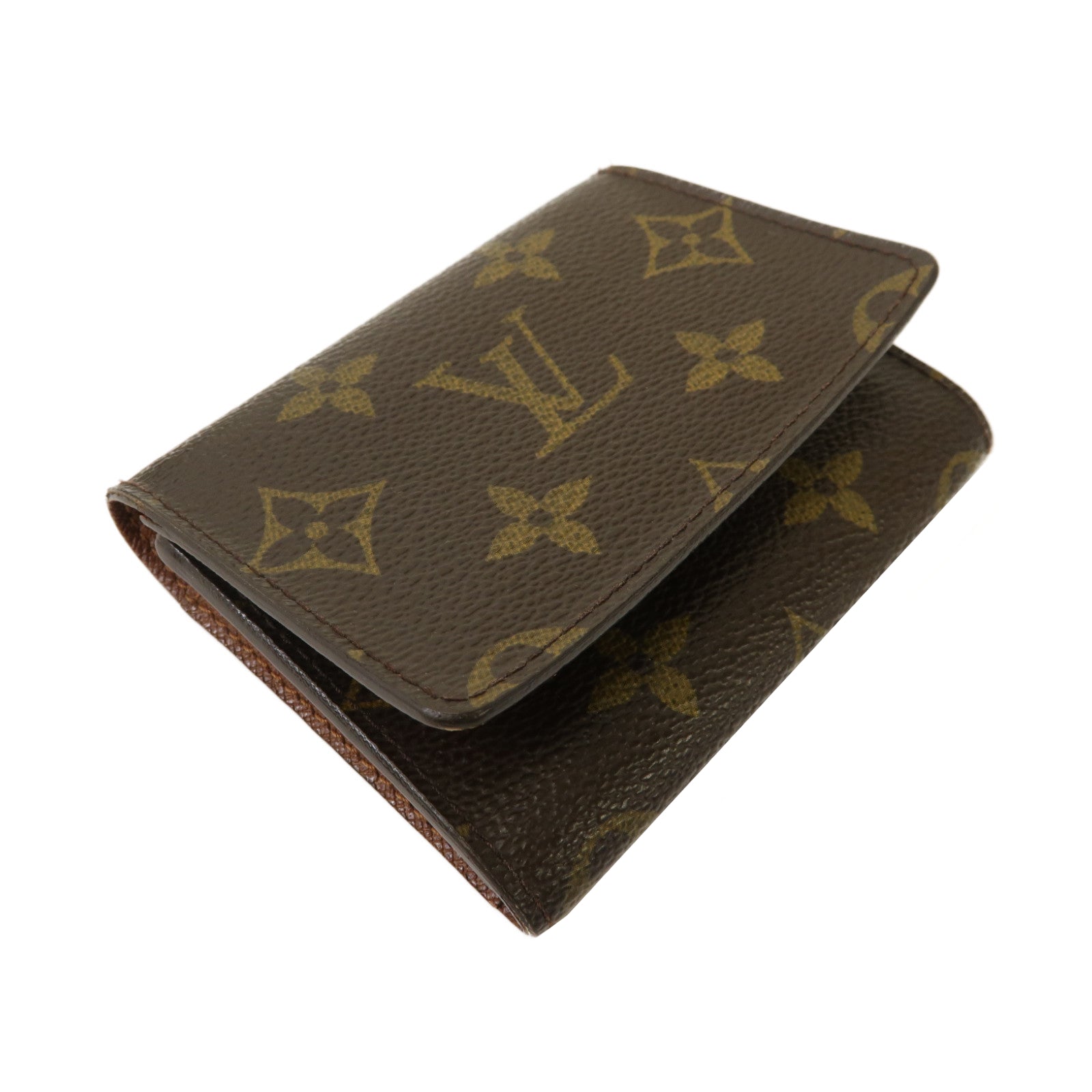 LOUIS VUITTON Monogram Card Case卡片套啡色
