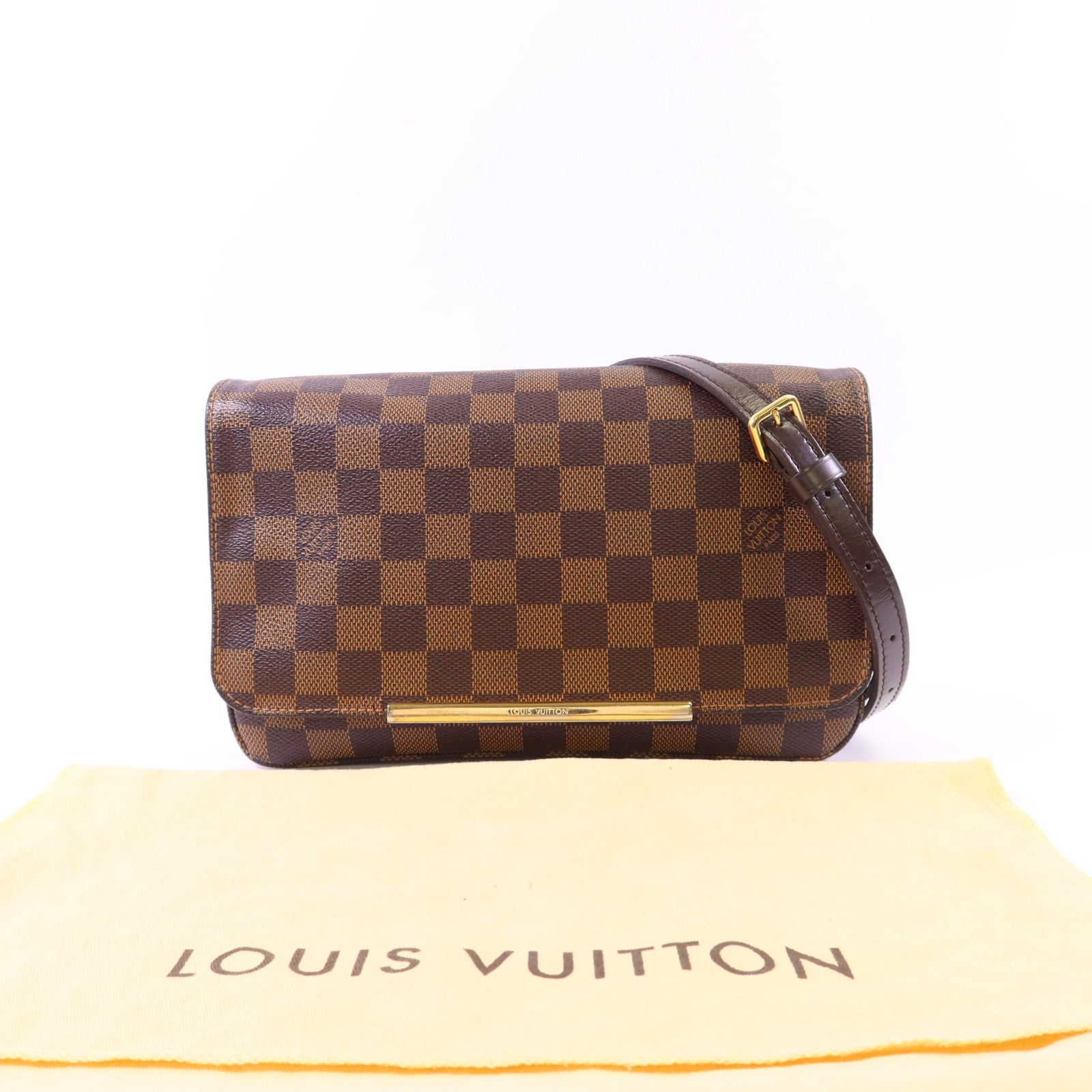 LOUIS VUITTON Damier Hoxton PM金扣肩背袋