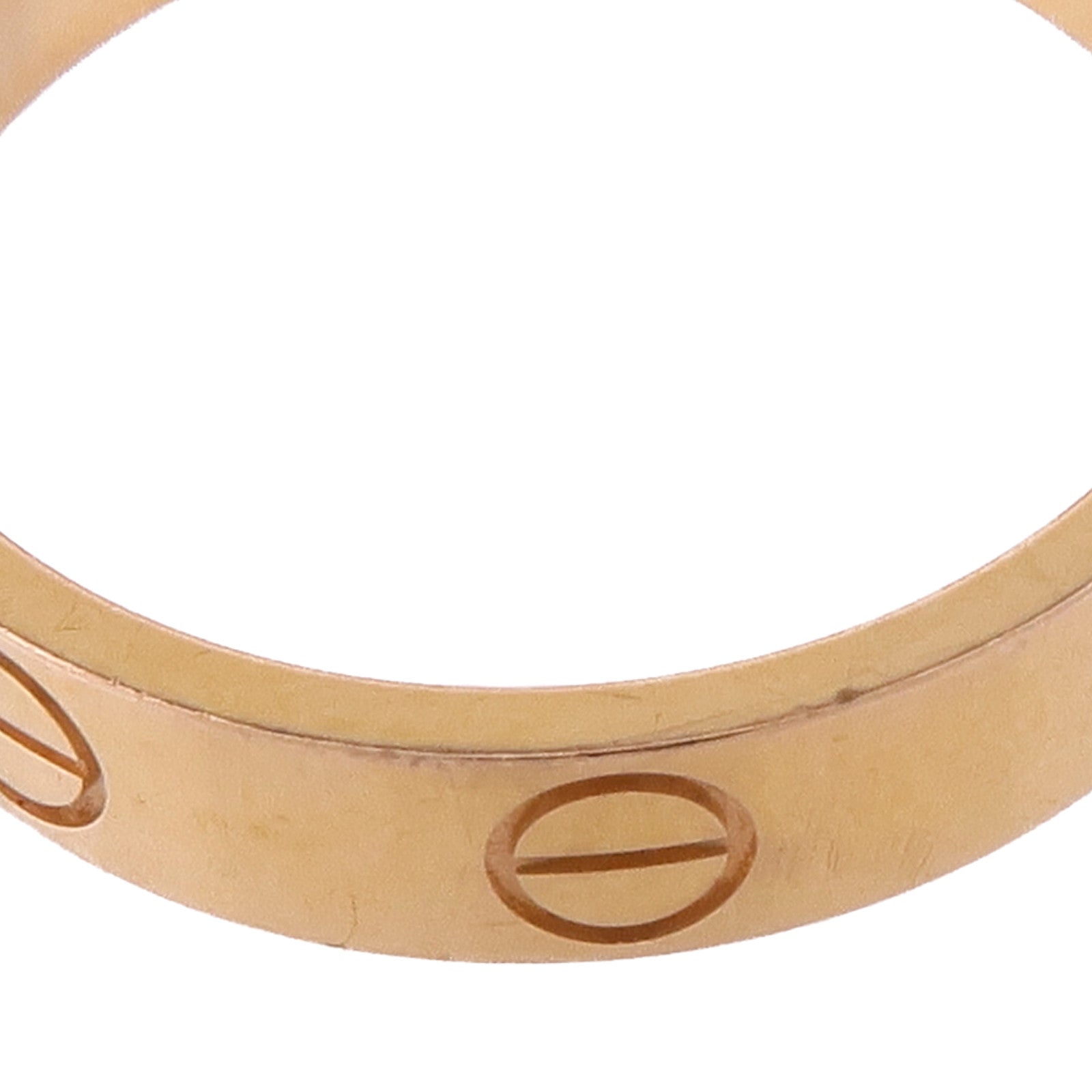 CARTIER 18K玫瑰金Love Ring戒指CARTIER#51/US#5.5