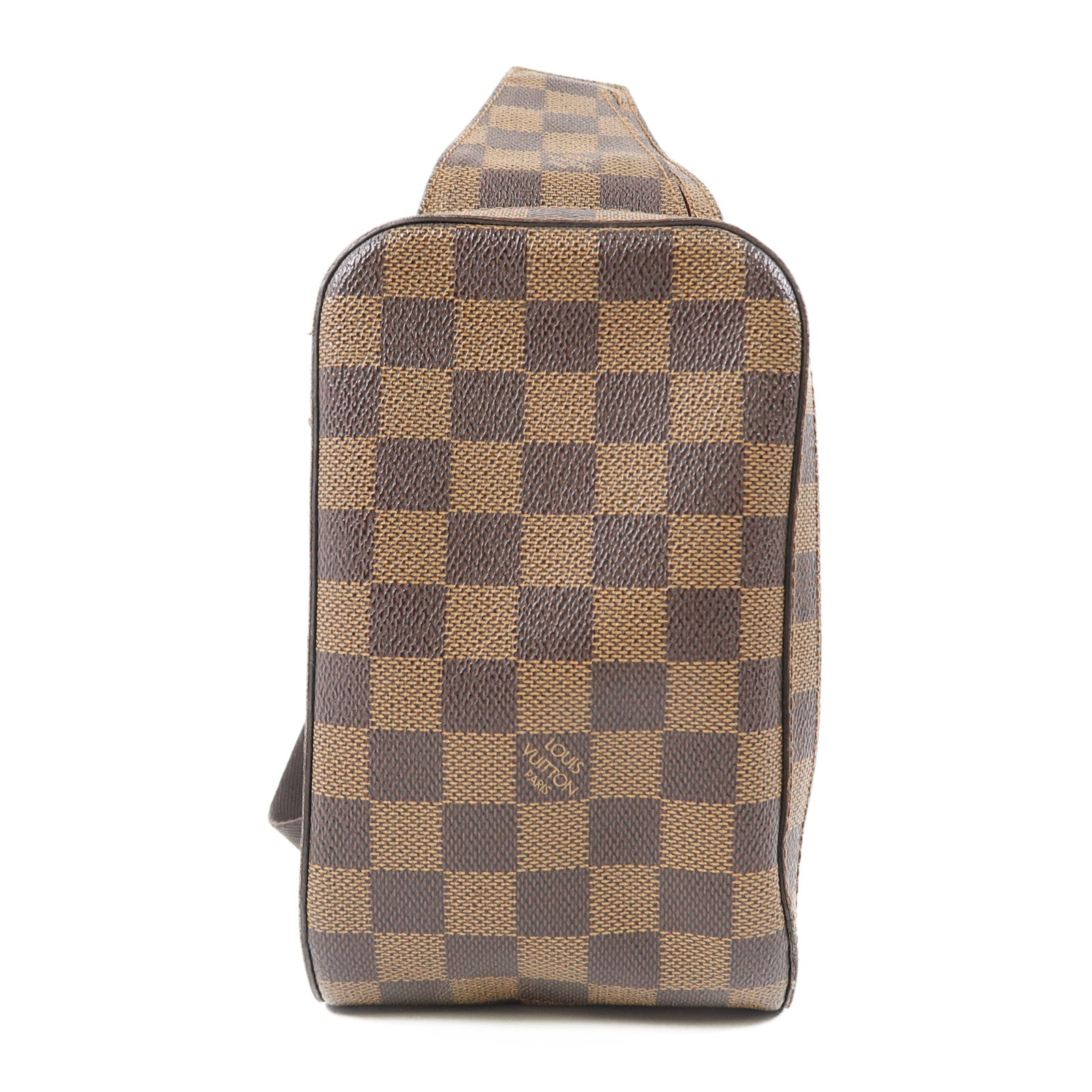 LOUIS VUITTON 【激減優惠】Damier Ebene Geronimos金扣腰包啡色