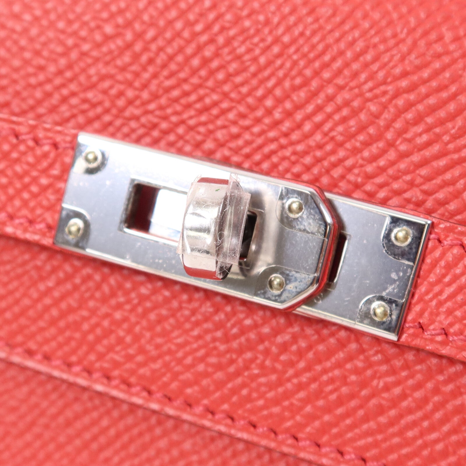 HERMES 【激減優惠】Epsom皮革Kelly Long Wallet銀扣長錢包Bougainvillea