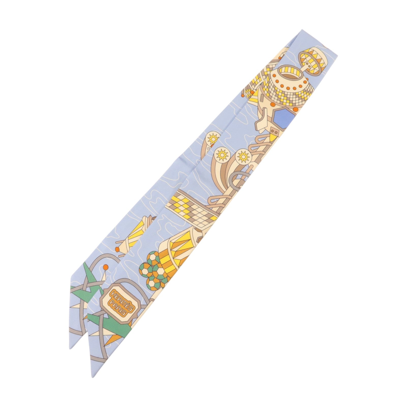 HERMES 絲質Twilly絲巾