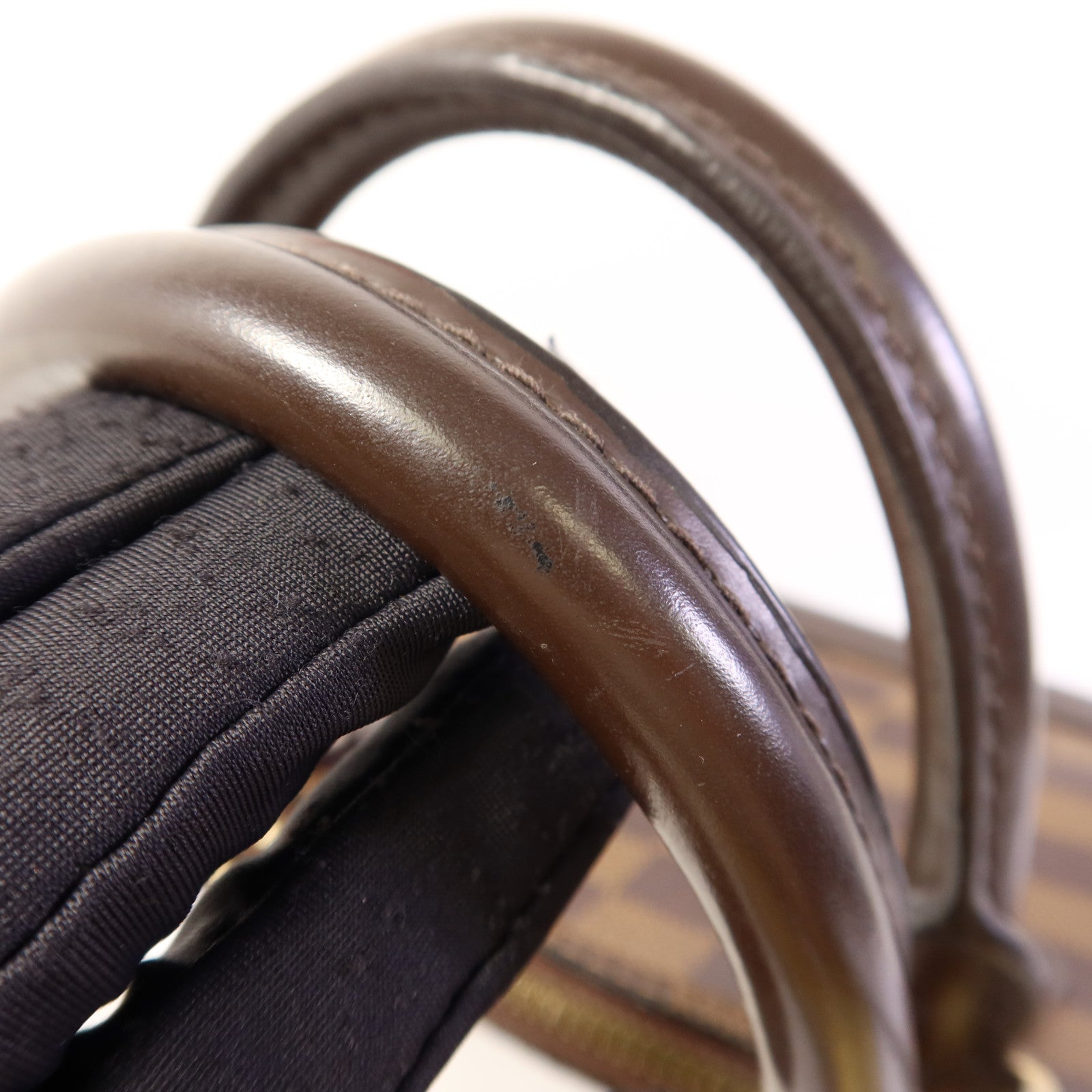 LOUIS VUITTON Damier Alma BB金扣手挽肩背兩用袋棕色