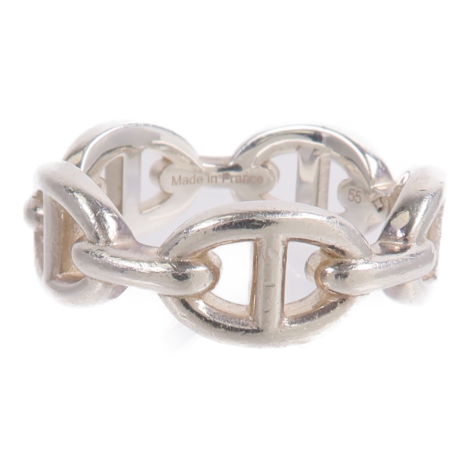 HERMES 925純銀Chaine D'Ancre Ring戒指