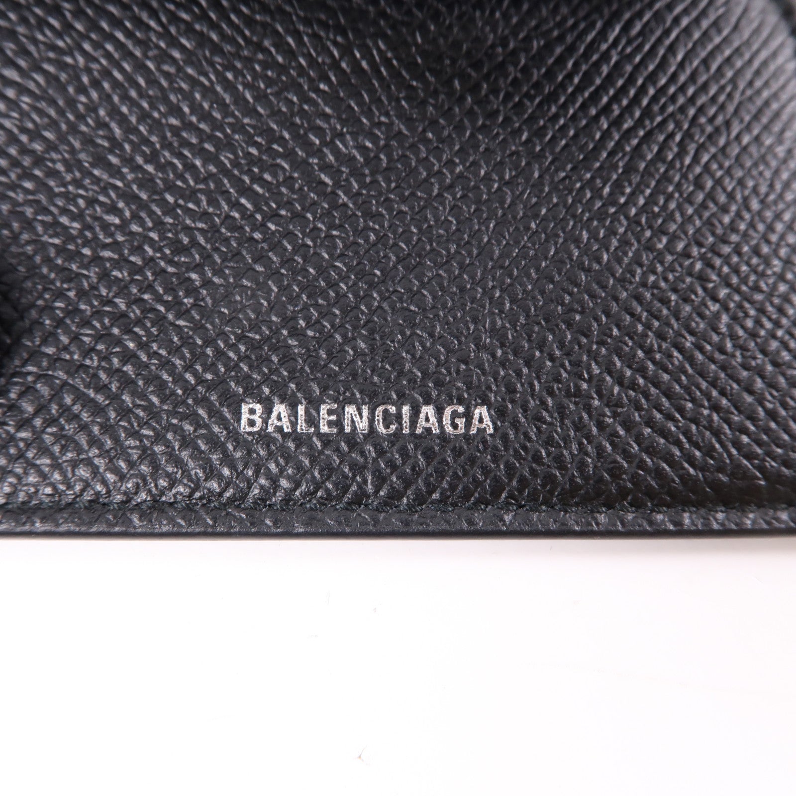 BALENCIAGA 牛皮皮革Wallet金扣錢包黑色