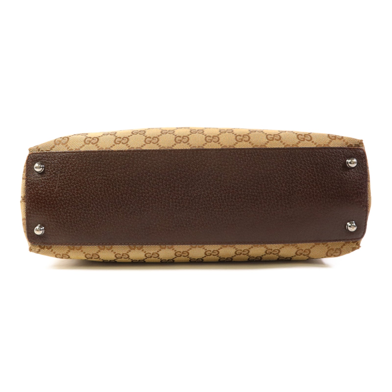 GUCCI 帆布Shoulder Bag銀扣肩背袋