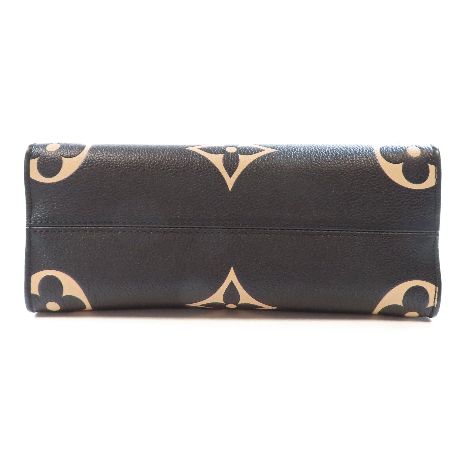 LOUIS VUITTON Monogram Empreinte OnTheGo PM金扣手挽肩背兩用袋黑色/米色