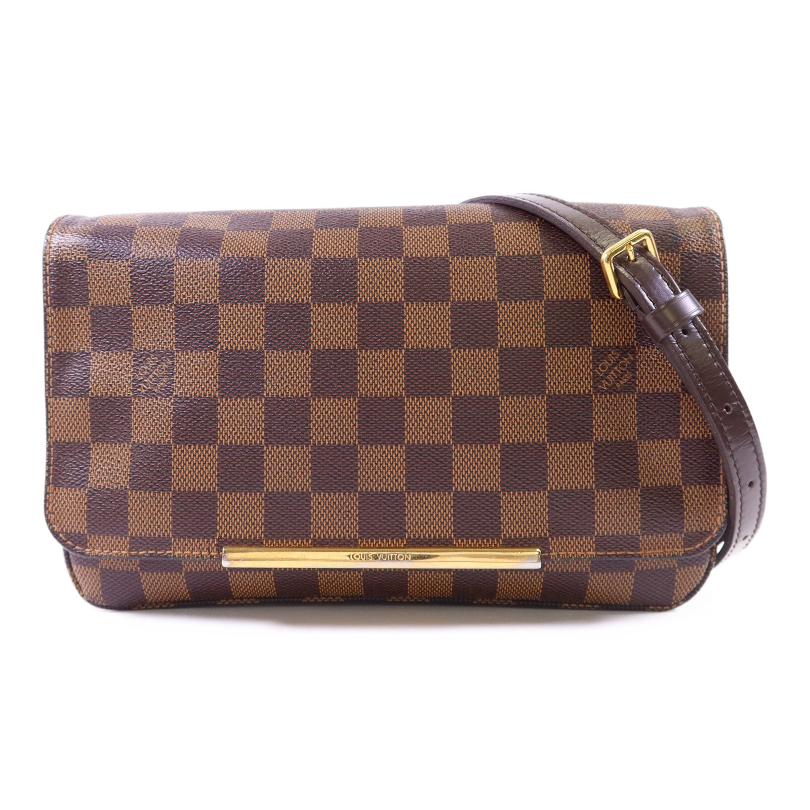 LOUIS VUITTON Damier Hoxton PM金扣肩背袋